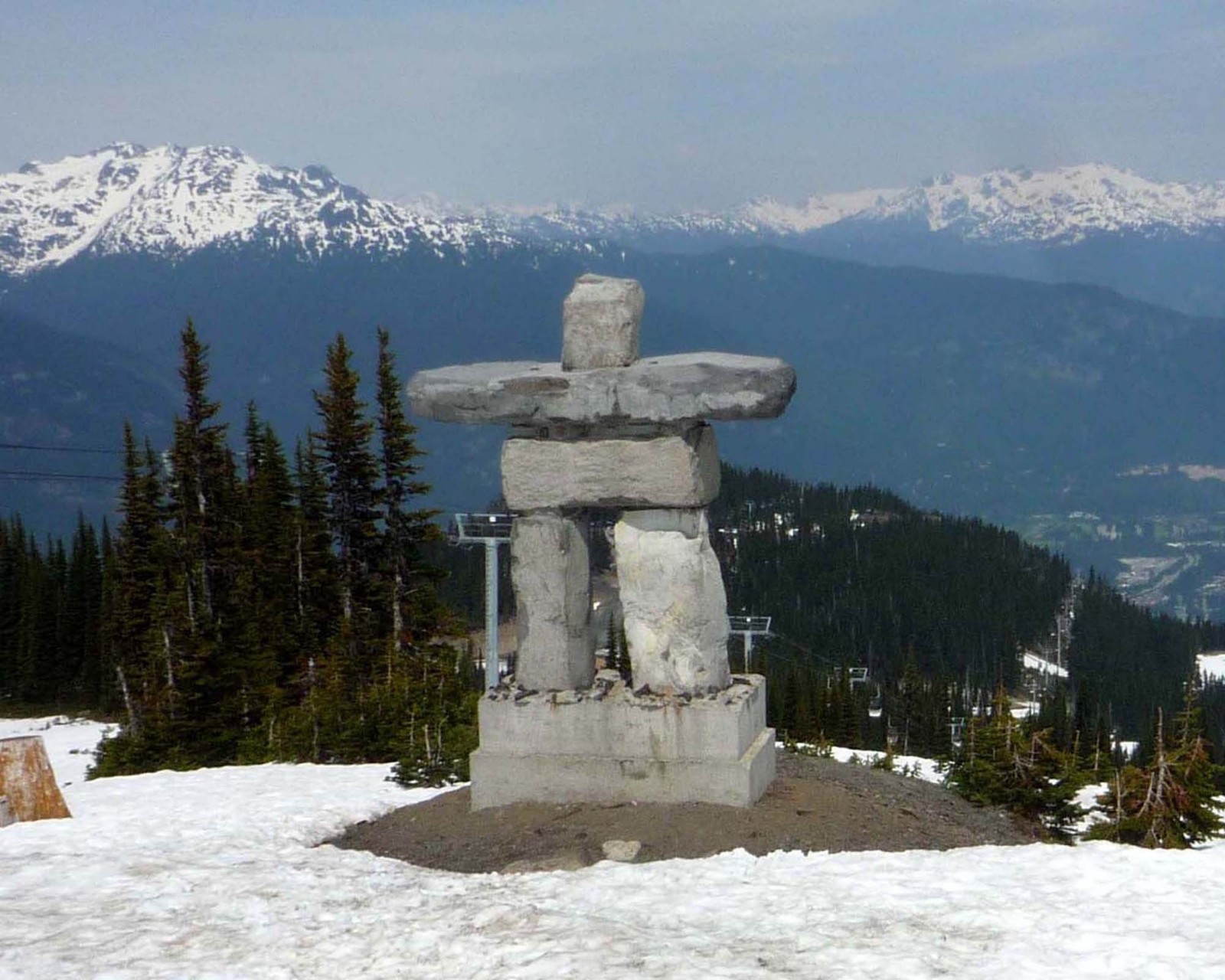 Inukshuk in Canada 8×10 Photo Picture
