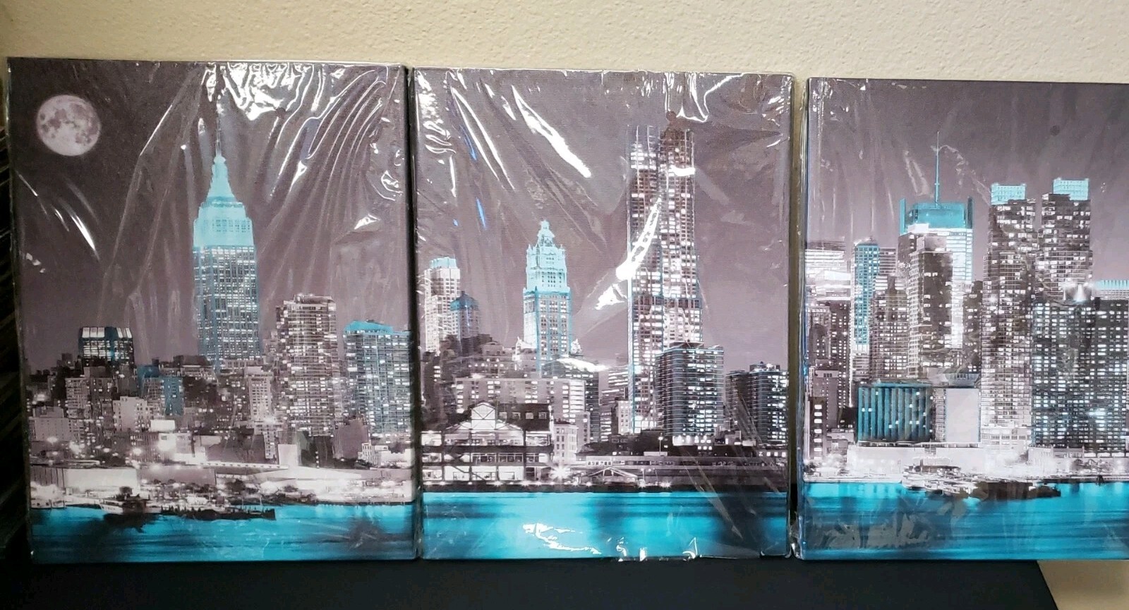3 Pieces Canvas Architecture Wall Art Painting Canvas Modern Art (12×16″) New