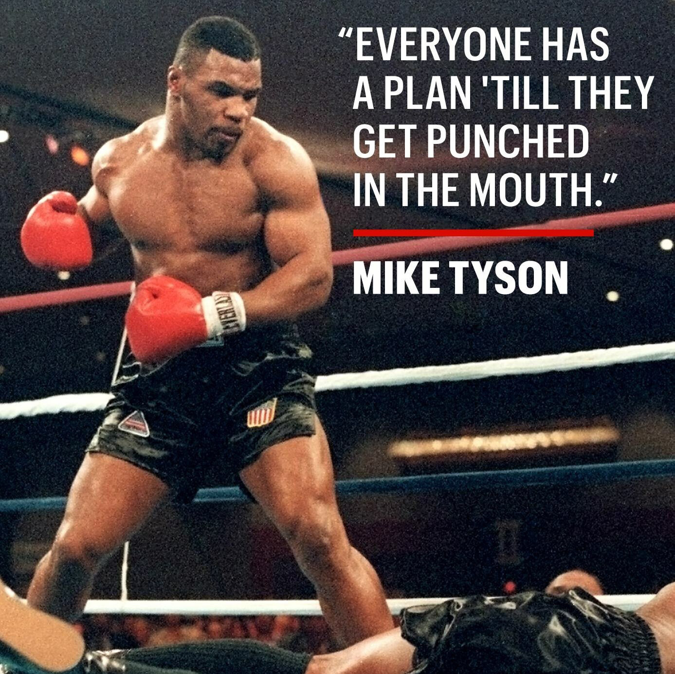 Mike Tyson Everyone has a plan Poster Wall Art Photo Prints 16×16, 20×20, 24×24″