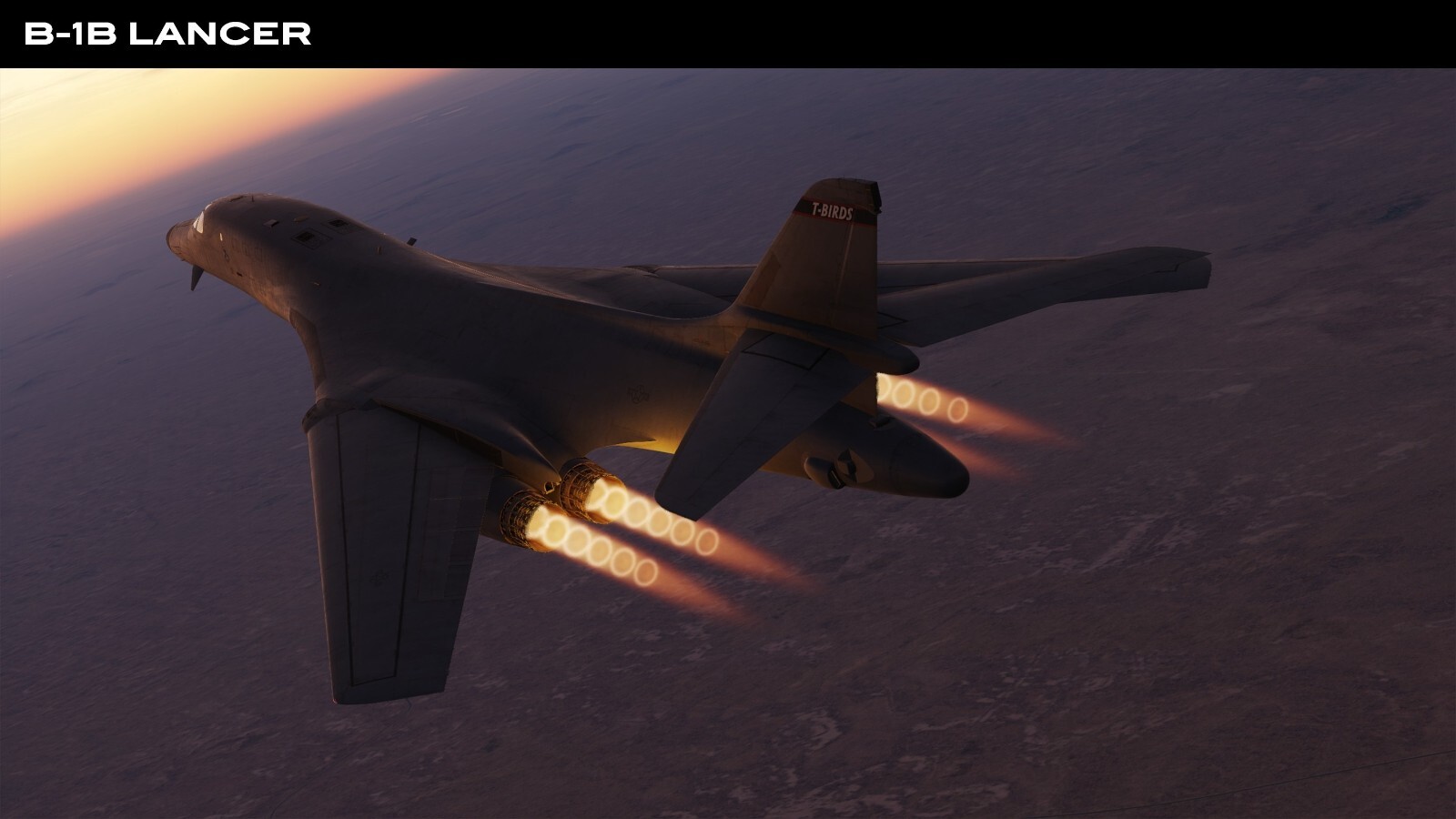 B-1B Lancer (Twilight) POSTER 24 X 36 Inches U.S. Military Aircraft