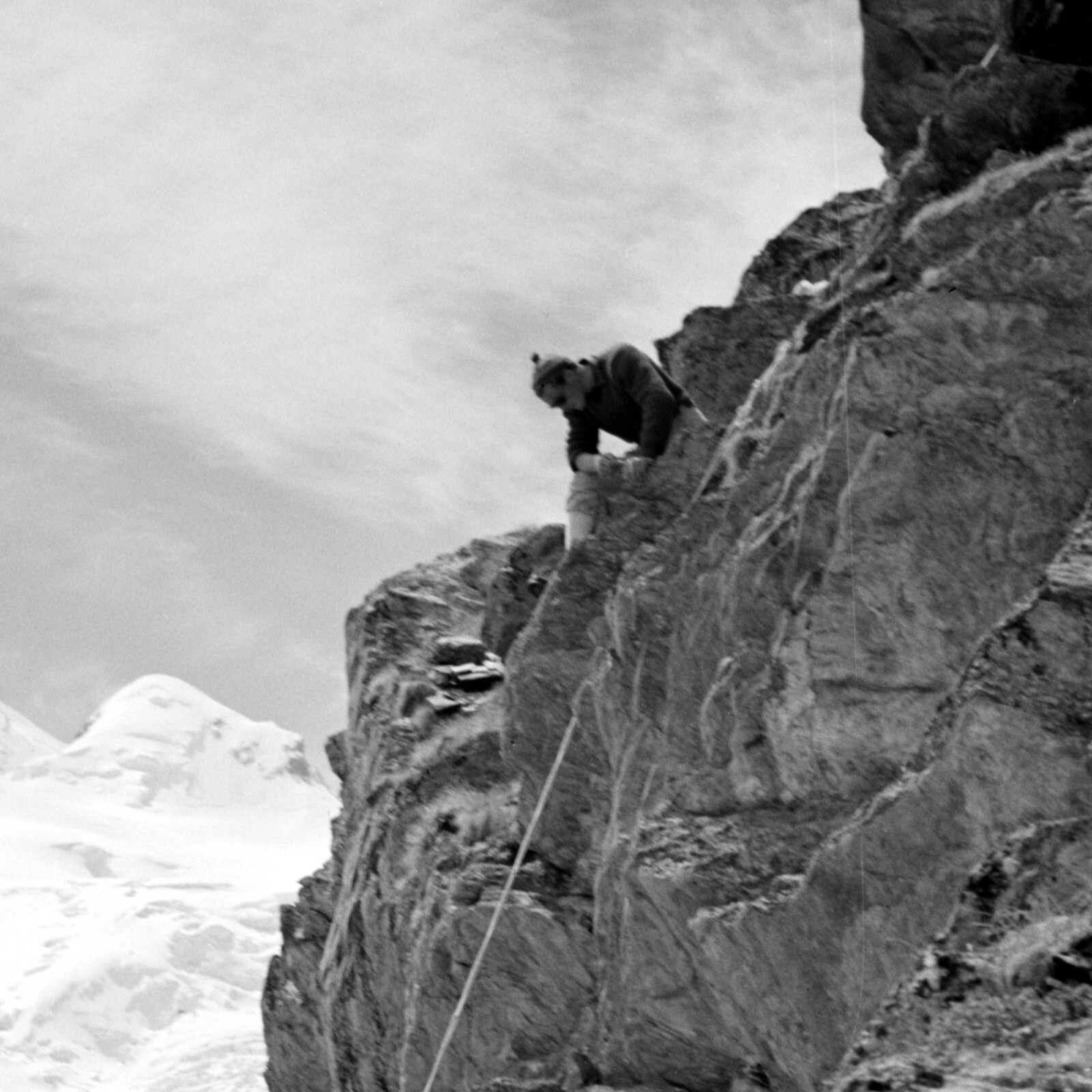 Vintage Mountain Climbers Photo Poster Print, Rock Climbing Wall Art Home Decor