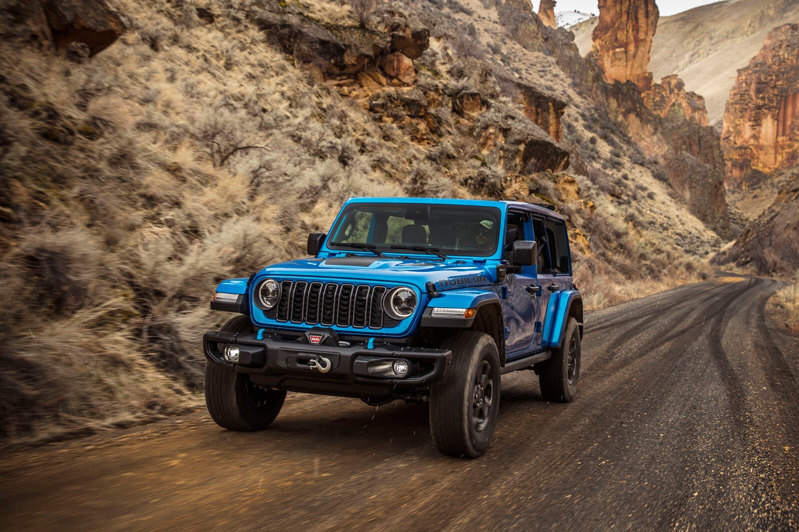 2024 Jeep Wrangler Hydro Blue Pearl Coat | 24×36 inch POSTER | off road