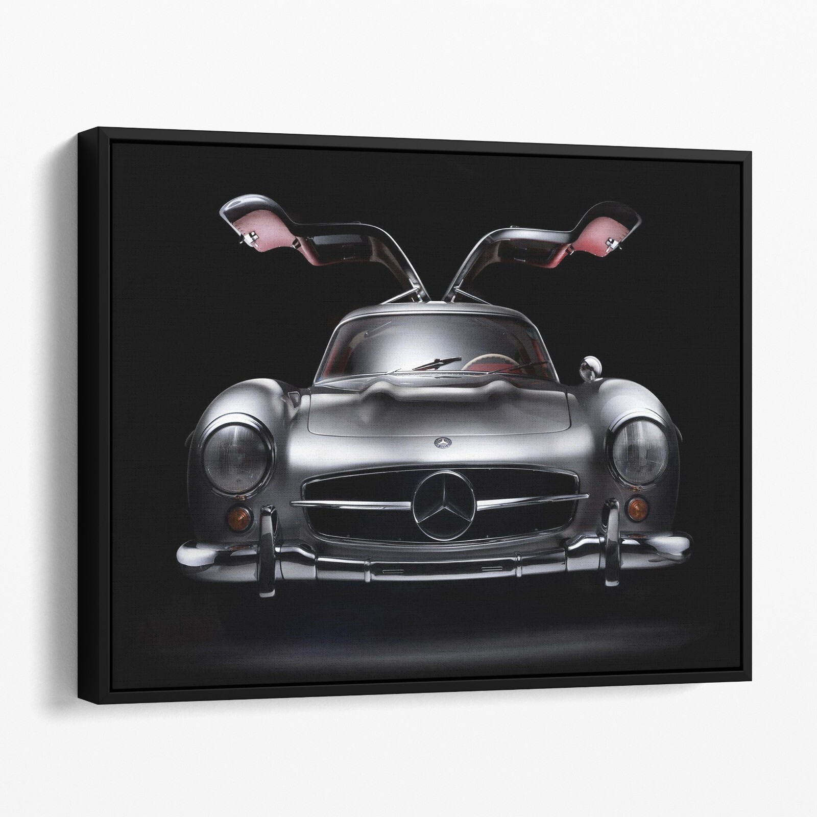 1955 Mercedes Benz 300SL Doors Up Vintage Sports Cars Canvas Wall Art Print
