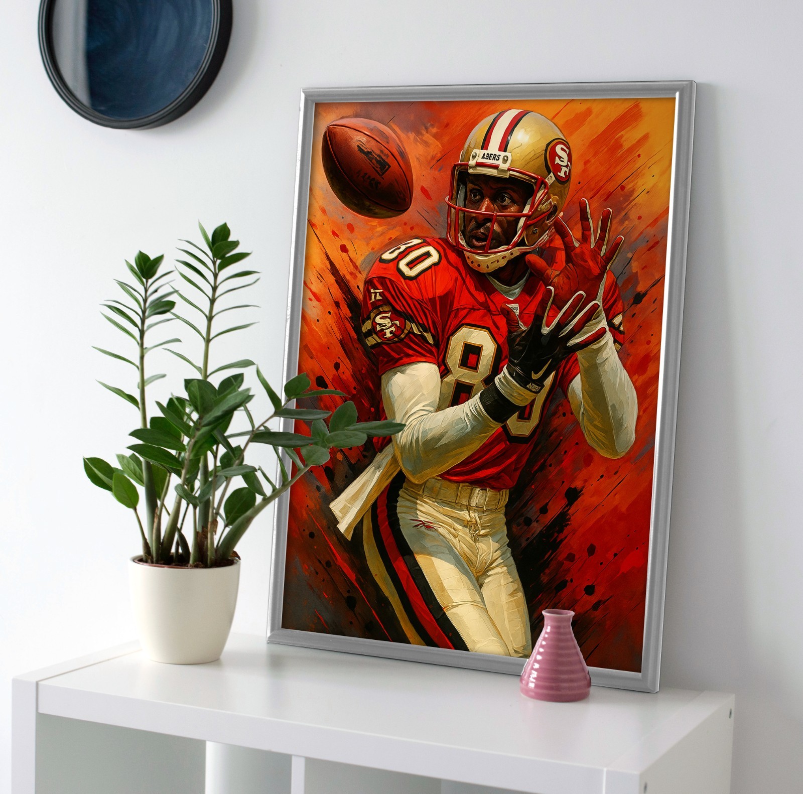 Jerry Rice Poster or Canvas – Jerry Rice San Francisco 49ers Wall Art Painting