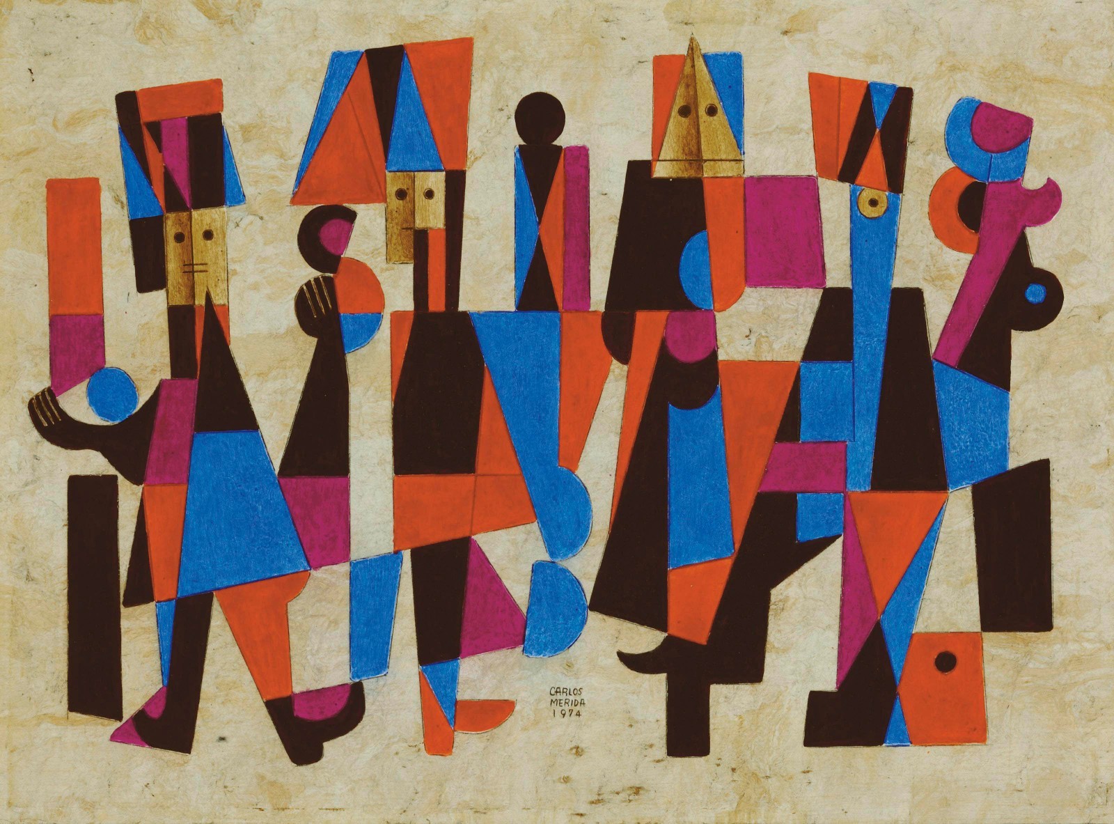 Carlos Mérida Art Poster or Rolled Canvas Print «Carnaval»
