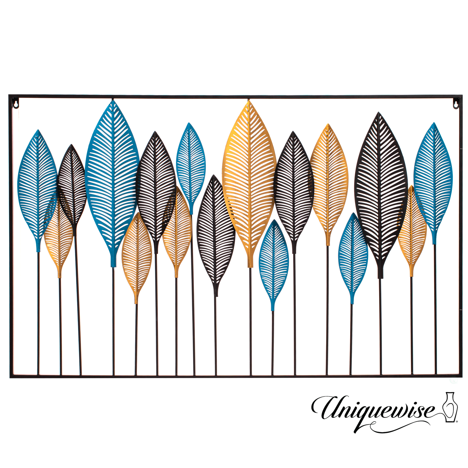 Multicolor Leaf Artistry Metal Wall Décor for Entryway, Dining Room, Kitchen