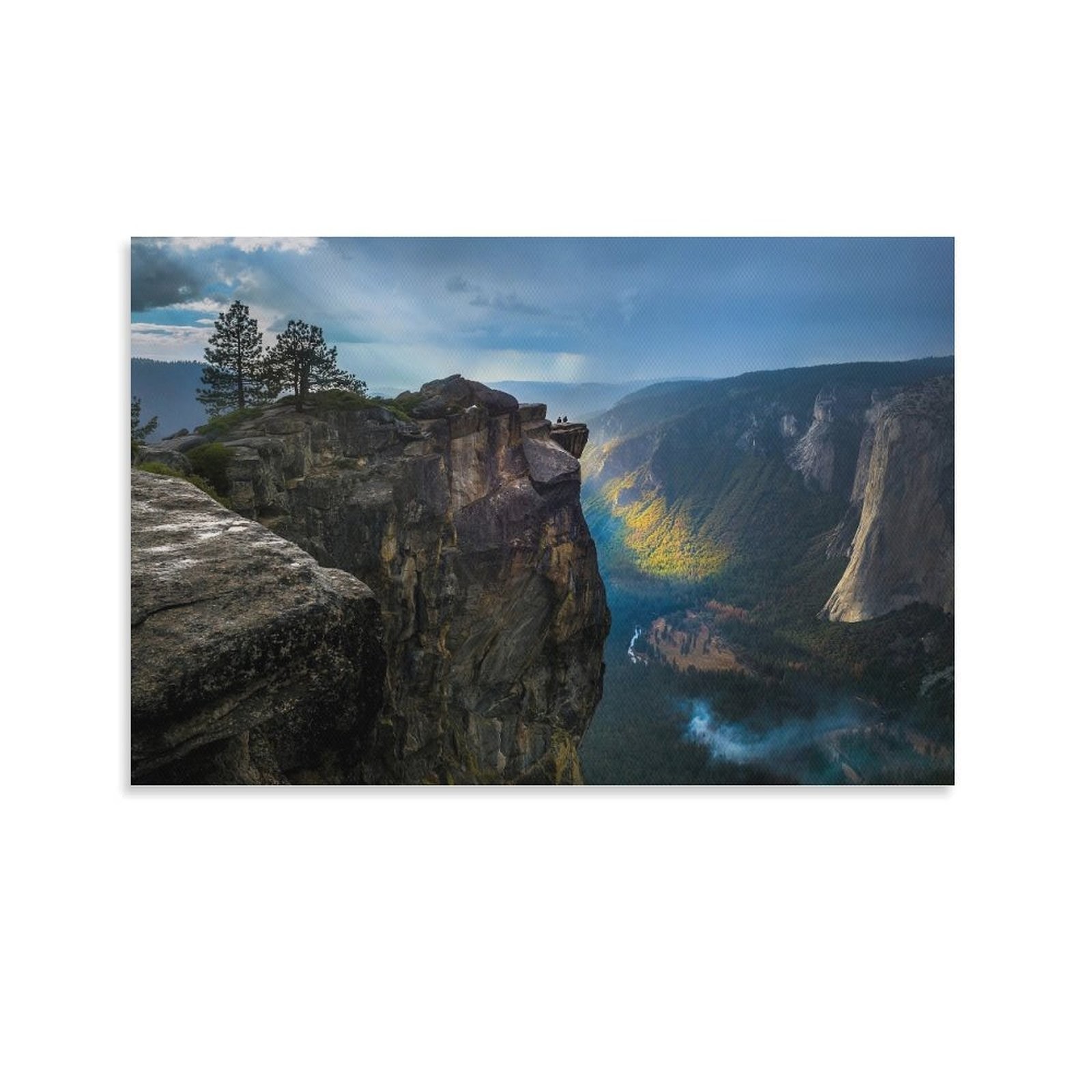 Landscape Poster Cliffs Space Unframed Interior Canvas Decor 18×12 Inch 1-Piece