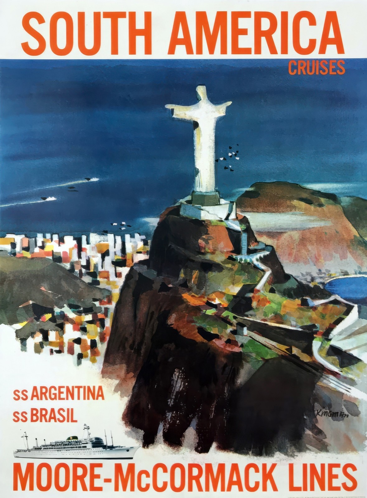 14268.Wall Decor Poster.Vintage Interior Art.Rio Janeiro Travel South America