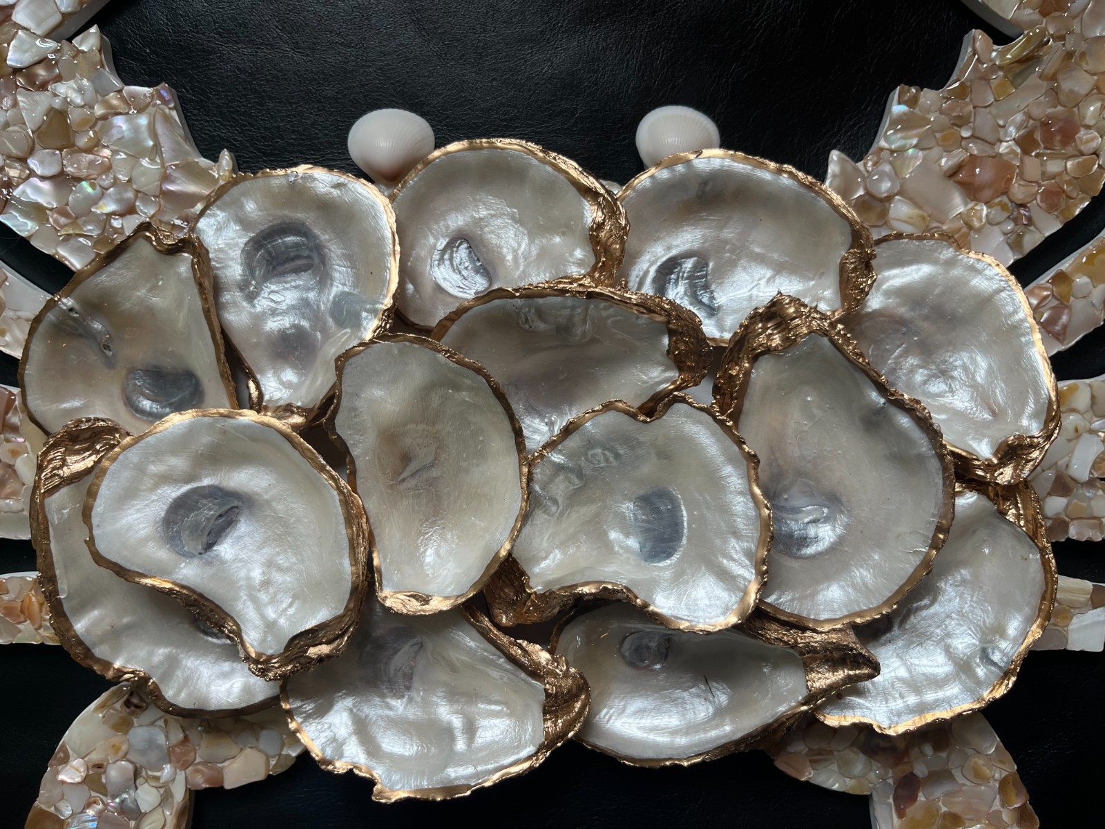 Oyster Crab Wall Art, Coastal Wall Art, Shells, Beach House
