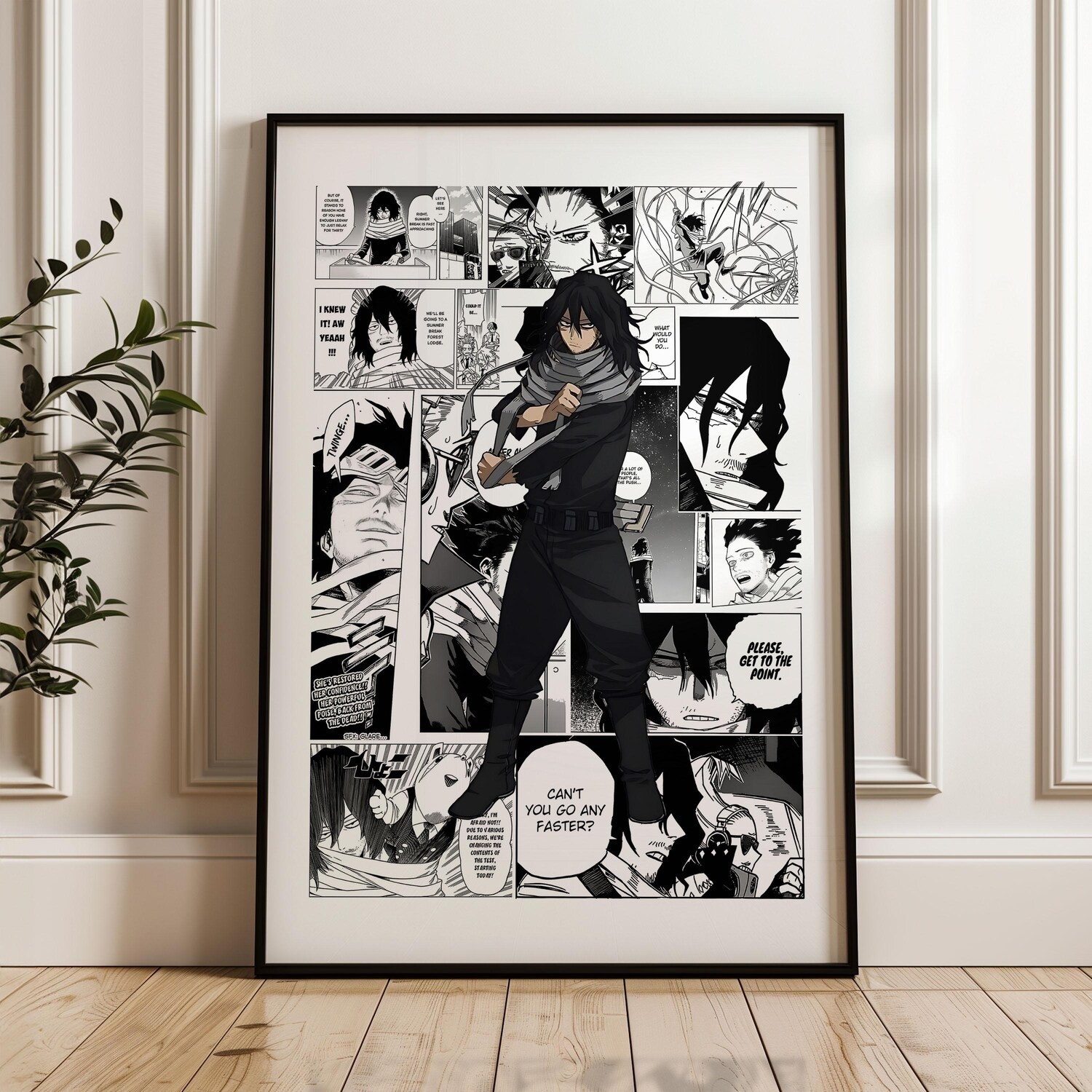 My Hero Academia Shota Aizawa Poster Eraser Head Anime Manga Print