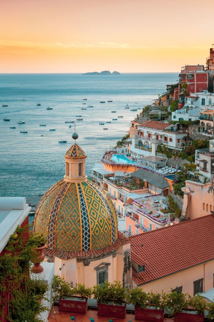Italy Positano Amalfi Coast Travel Photo Art Print Poster 24×36