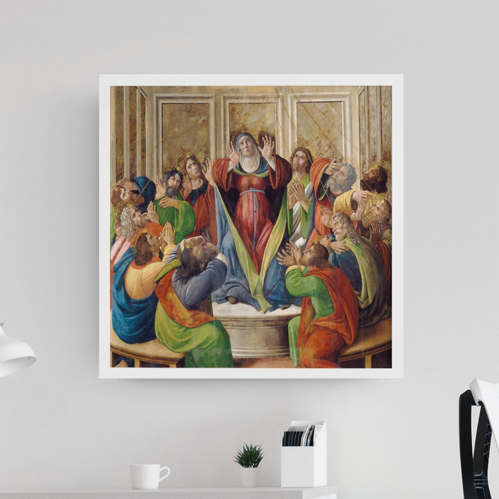 The Descent Of The Holy Ghost Print by Sandro Botticelli Fine Art Print