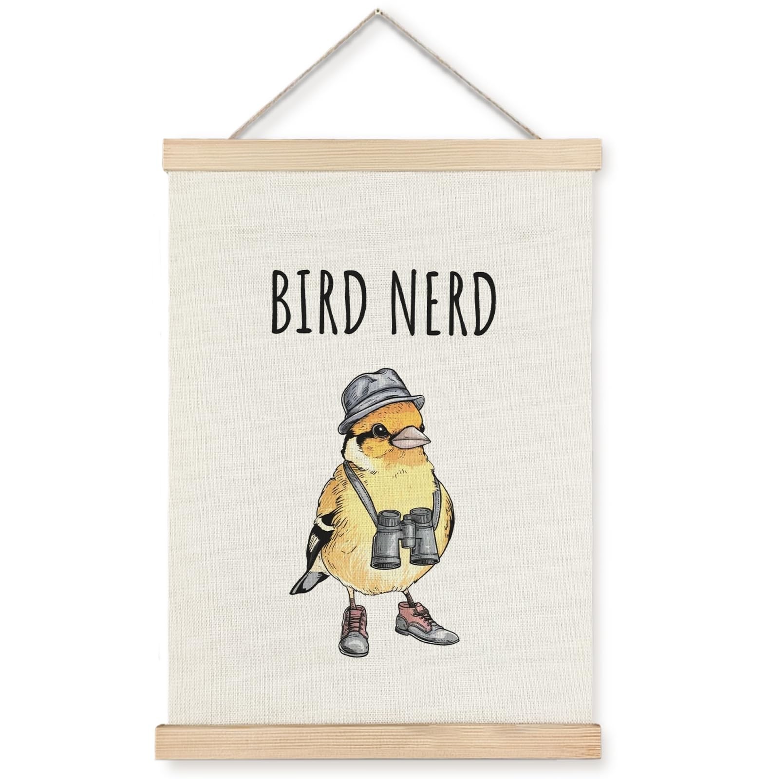 Yomisex Funny Bird Nerd Wall Art Poster, Gifts for Birds 16″L x 12″W,