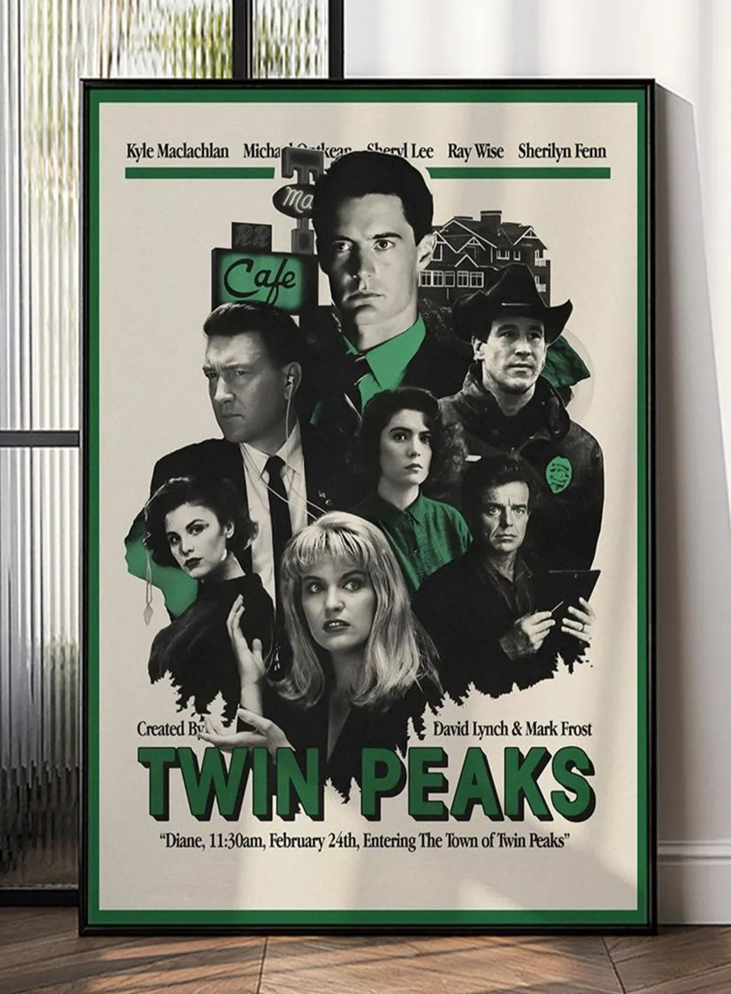 Twin Peaks Fire Walk With Me Movie Poster Vintage Wall Art Print 24×36 Unframed