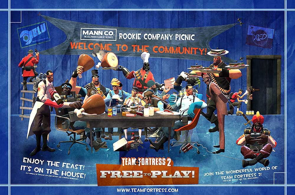 Team Fortress 2 Team All Classes PS3 XBOX 360 Premium POSTER MADE IN USA- TF2009