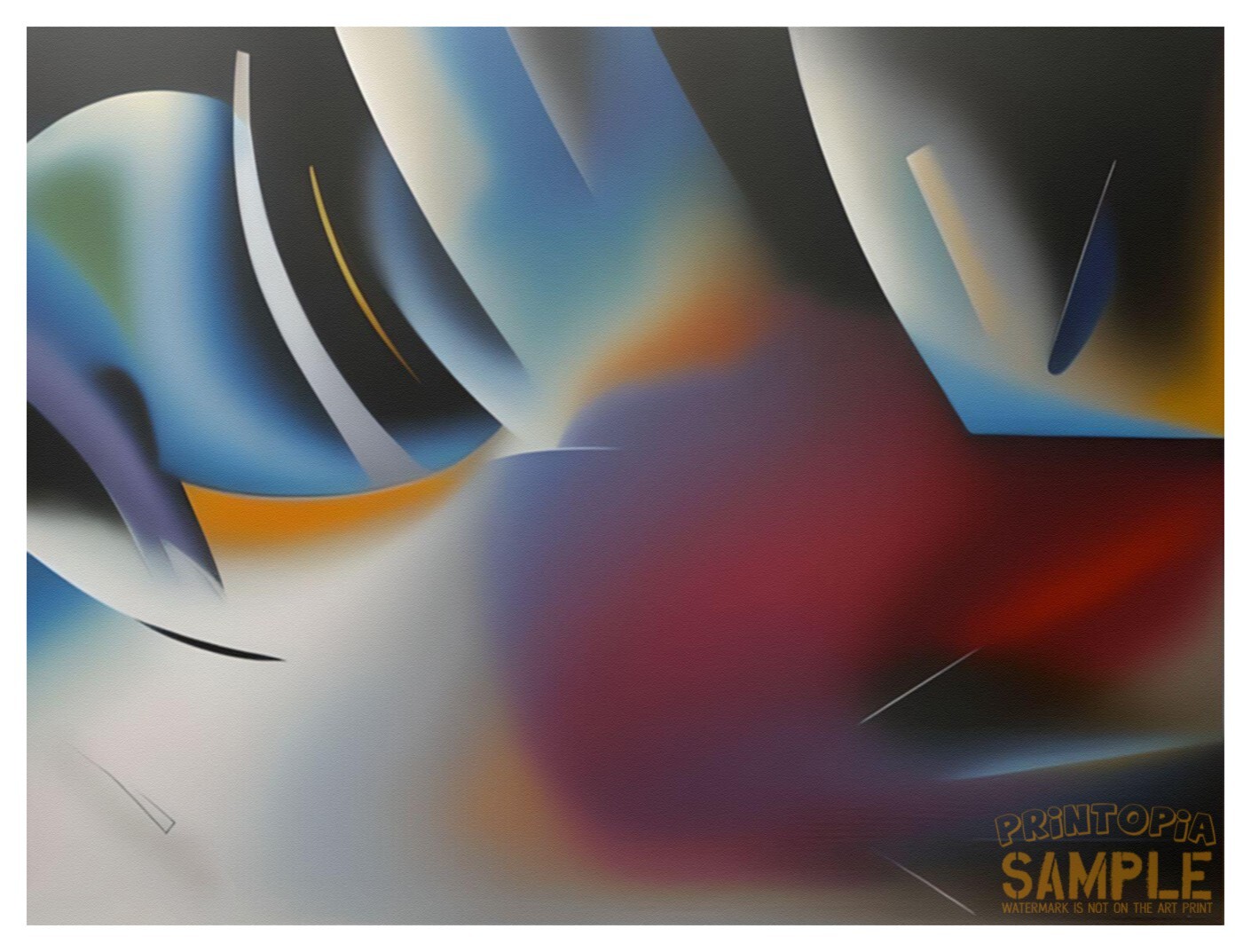 Ode to Wassily Kandinsky (2022) Storm Clouds * Quality Art Print ABSTRACT Sky