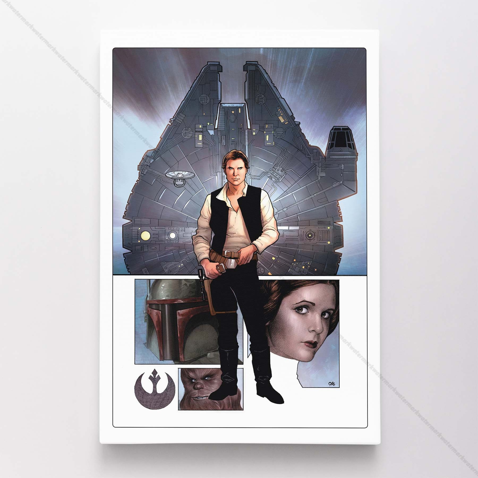Han Solo Star Wars Poster Canvas Movie Comic Art Print #94