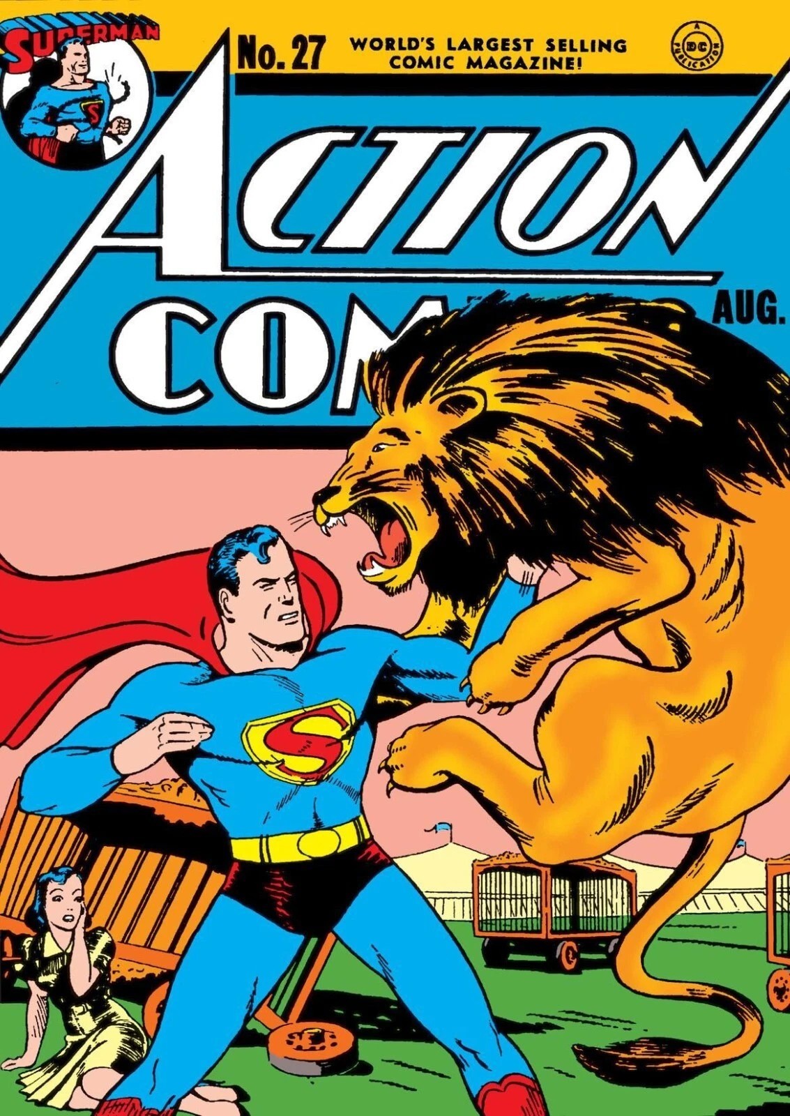 ACTION COMICS #27 Comic Book Cover Poster print 11″x17″ inches