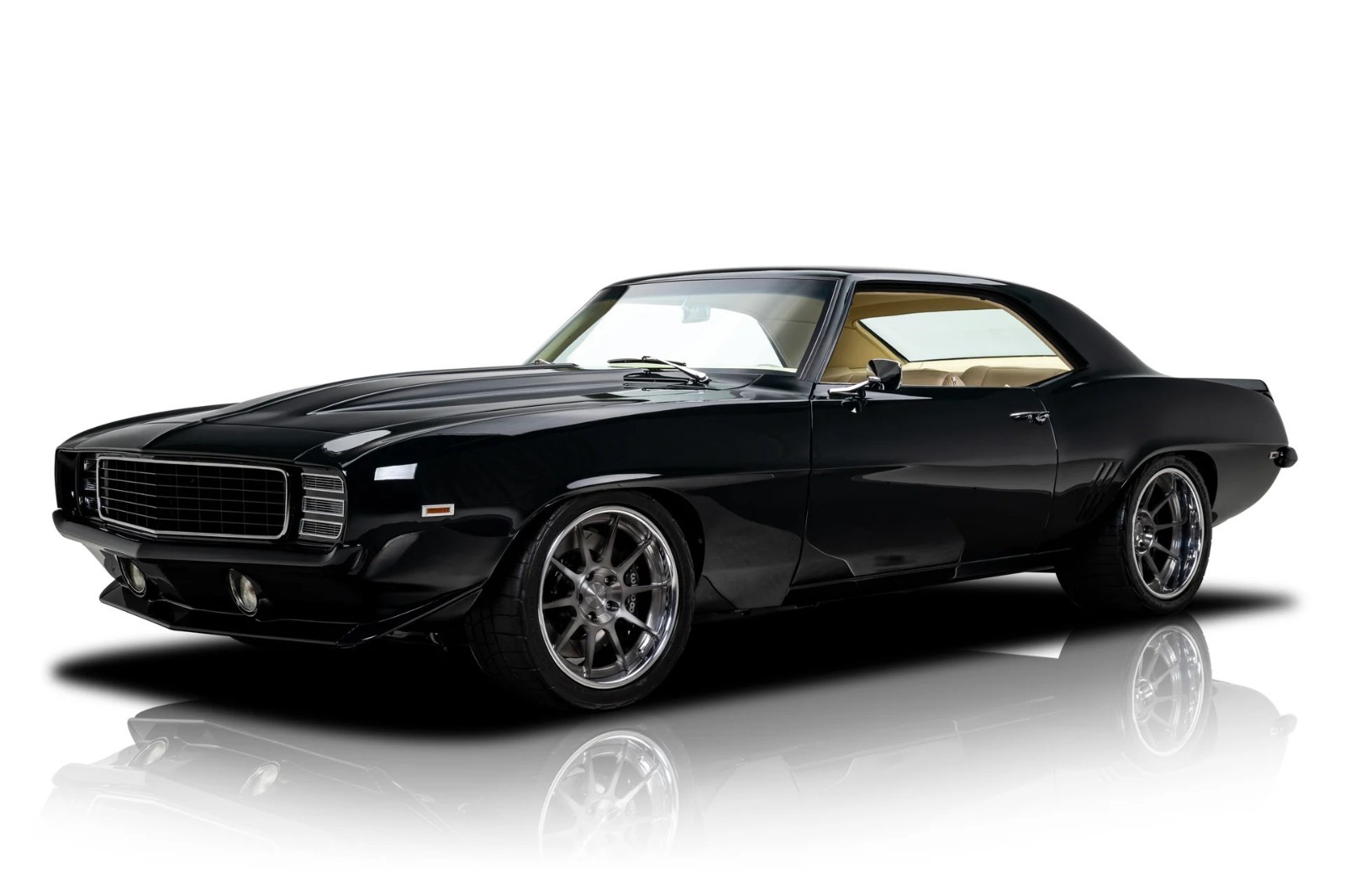 1969 Chevrolet Camaro Black Vintage Classic Car Poster Premium Photo 4 Sizes