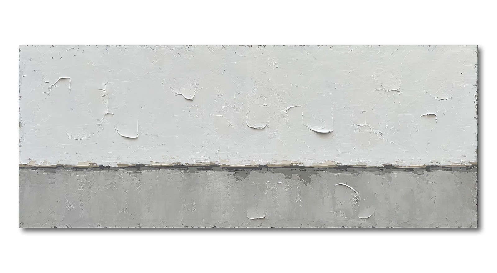Nankai Art A Large Modern Art Painting In A Minimalist Grey And White Style
