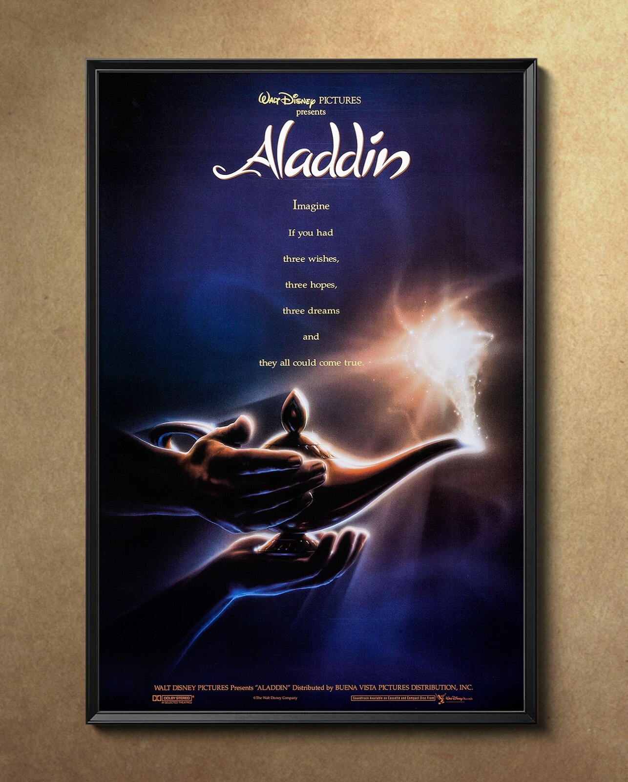 Aladdin 1992 Movie Poster 24″x36″ Glossy Unframed 9204