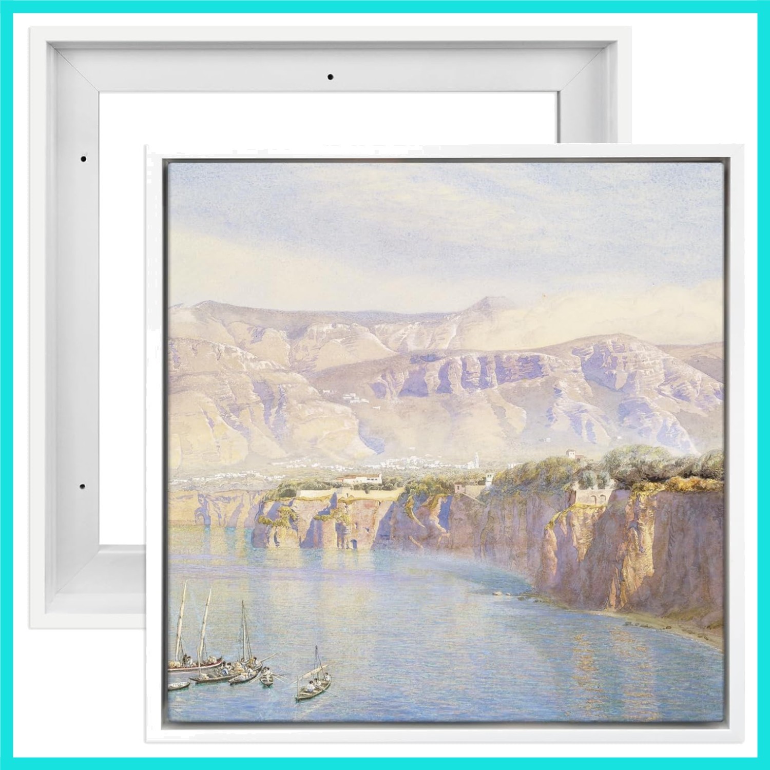 Canvas Floater Frame for 8×8 Prints or Oil Paintings, 2 Pack 0.9 Inch Depth F…