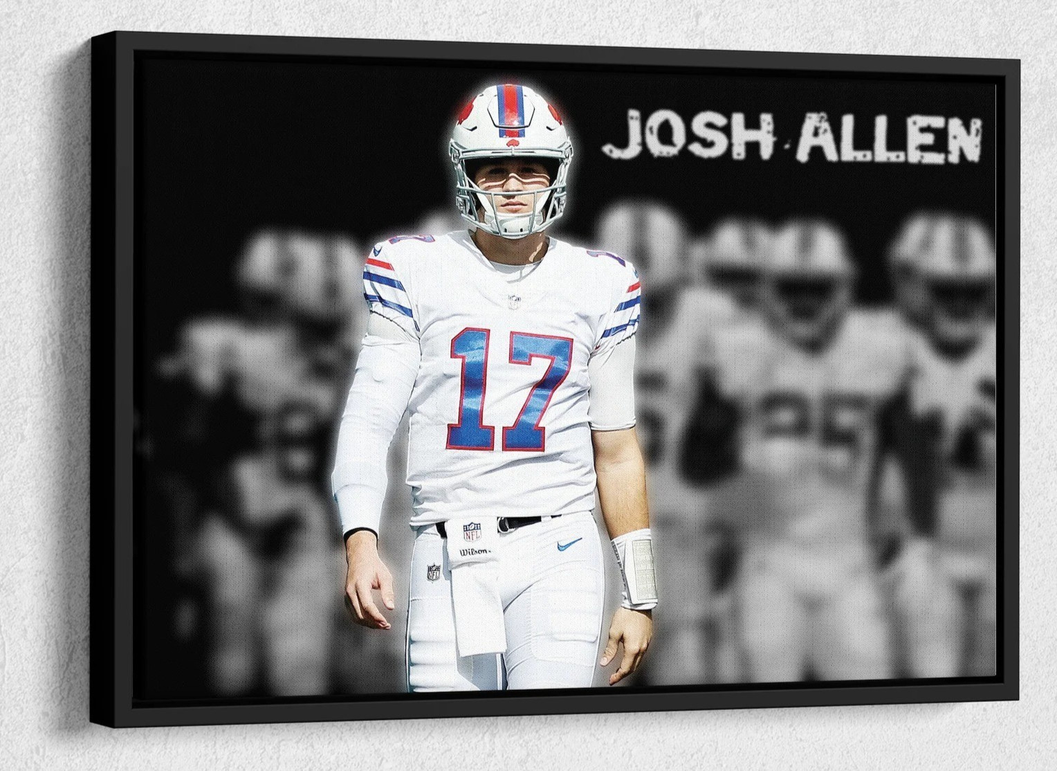 Josh Allen Buffalo Bills Poster NFL Star Football Wall Art 24×36 Unframed Print
