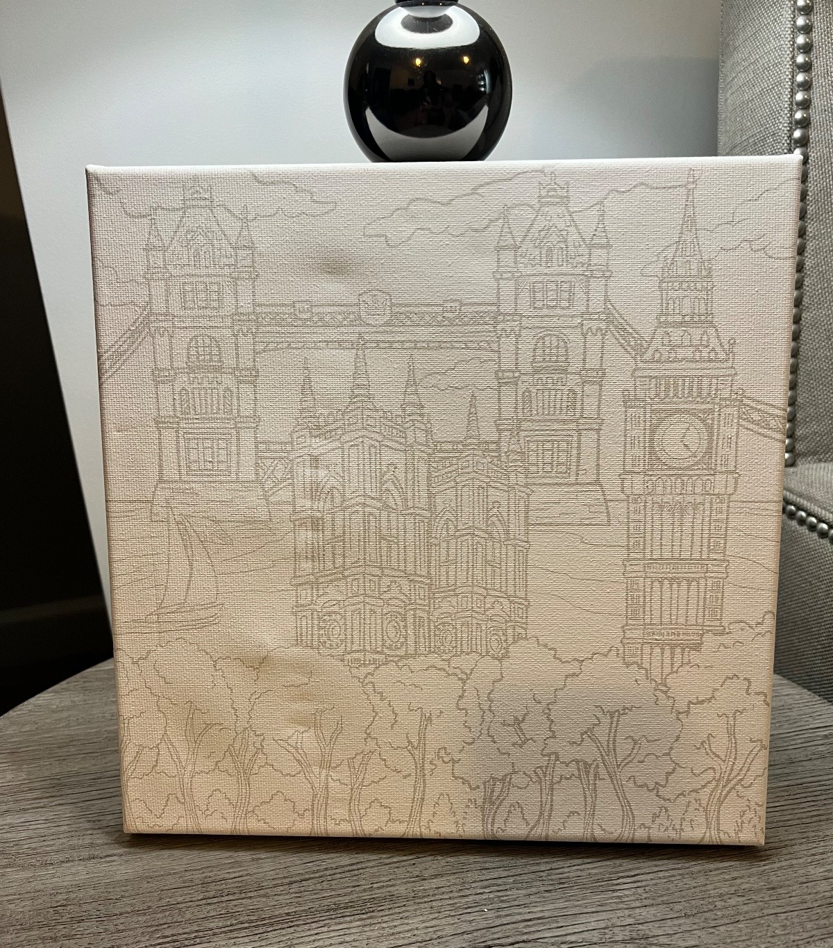Canvas Print of Houses of Parliament Big Ben Tower Bridge 11×11 London Art Piece