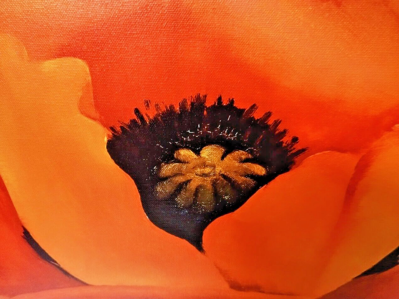 GEORGIA O’KEEFFE RED POPPY 1927 MINIMALISM ART GICLEE PRINT FINE CANVAS