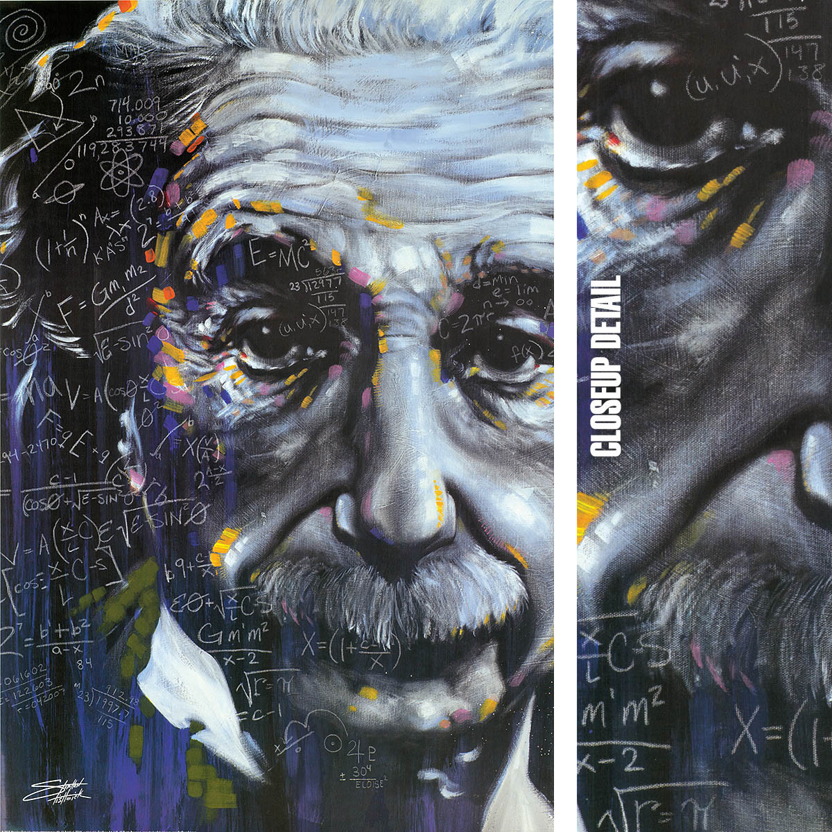 24W»x36H» ITS ALL RELATIVE by STEPHEN FISHWICK ALBERT EINSTEIN CHOICES of CANVAS