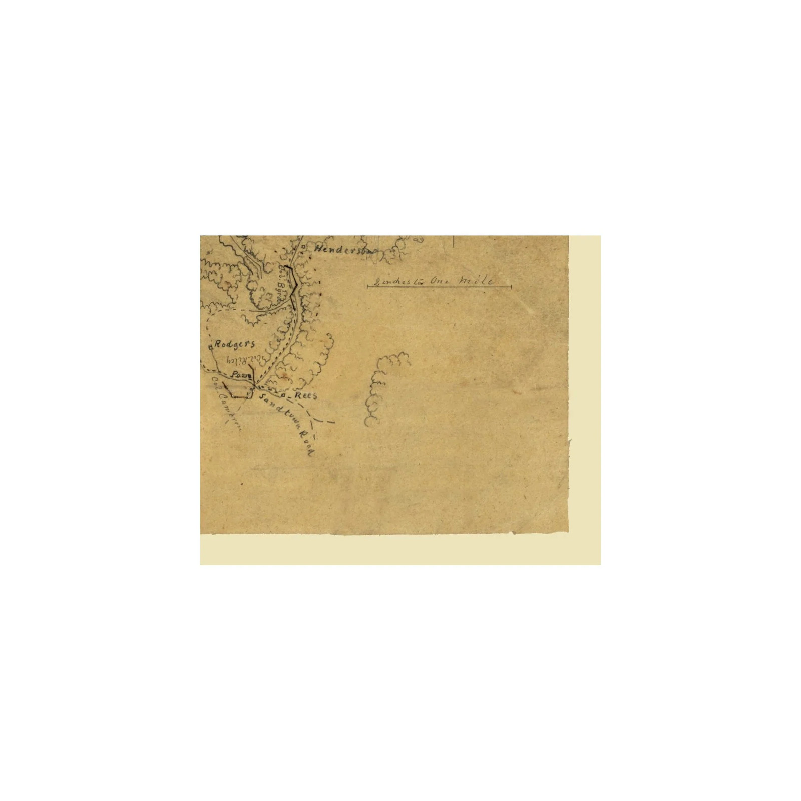 Historic City Map – Marietta Georgia – 1864 – Vintage Wall Art
