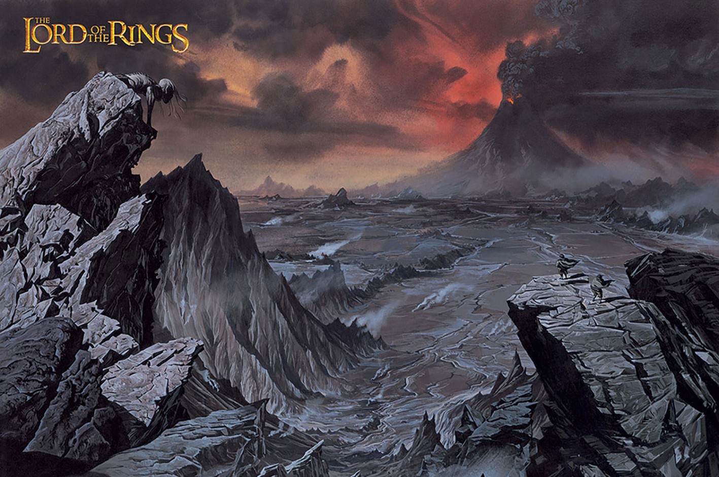 The Lord Of The Rings – Movie Art Poster (Frodo, Sam & Gollum – Mount Doom)