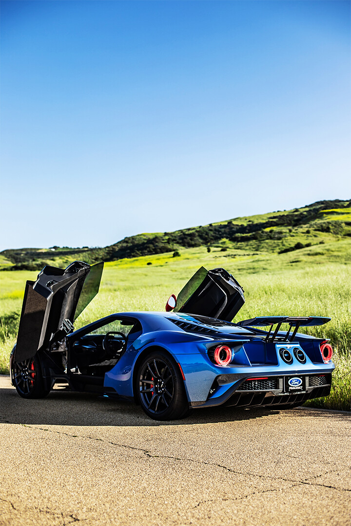 Ford Gt Sports Car Luxury Automotive Racing Wall Art Home Decor – POSTER 20×30