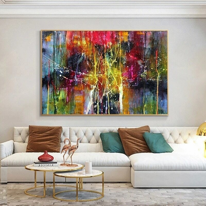 Colorful Abstract Wall Art Canvas Painting Wall Decor Wall Poster Wall Picture