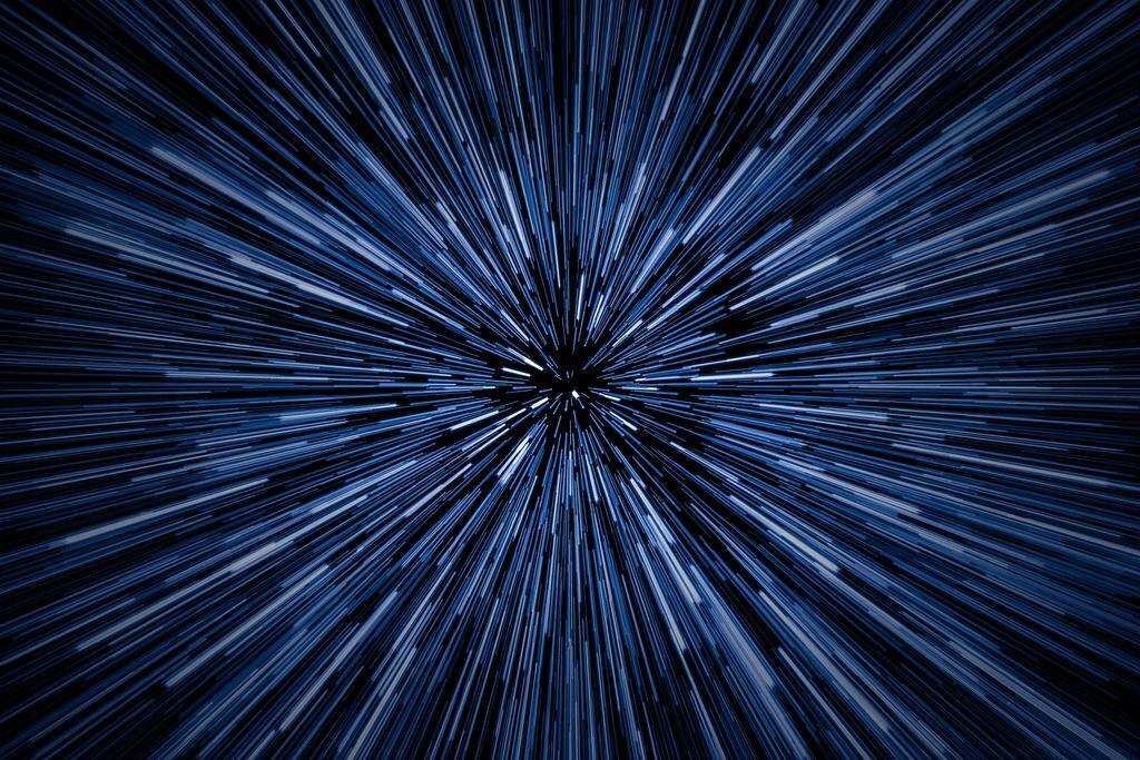 Speed Of Light Jump Lightspeed Stars Blurred Streaking Outer Space Poster 24×16