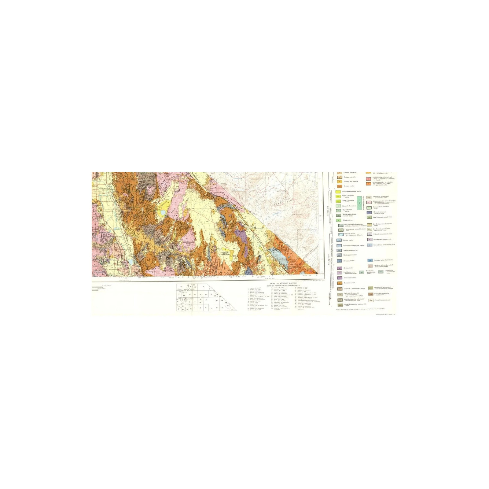 Historic Mine Map – Mariposa Sheet – Strand 1961 – Vintage Wall Art