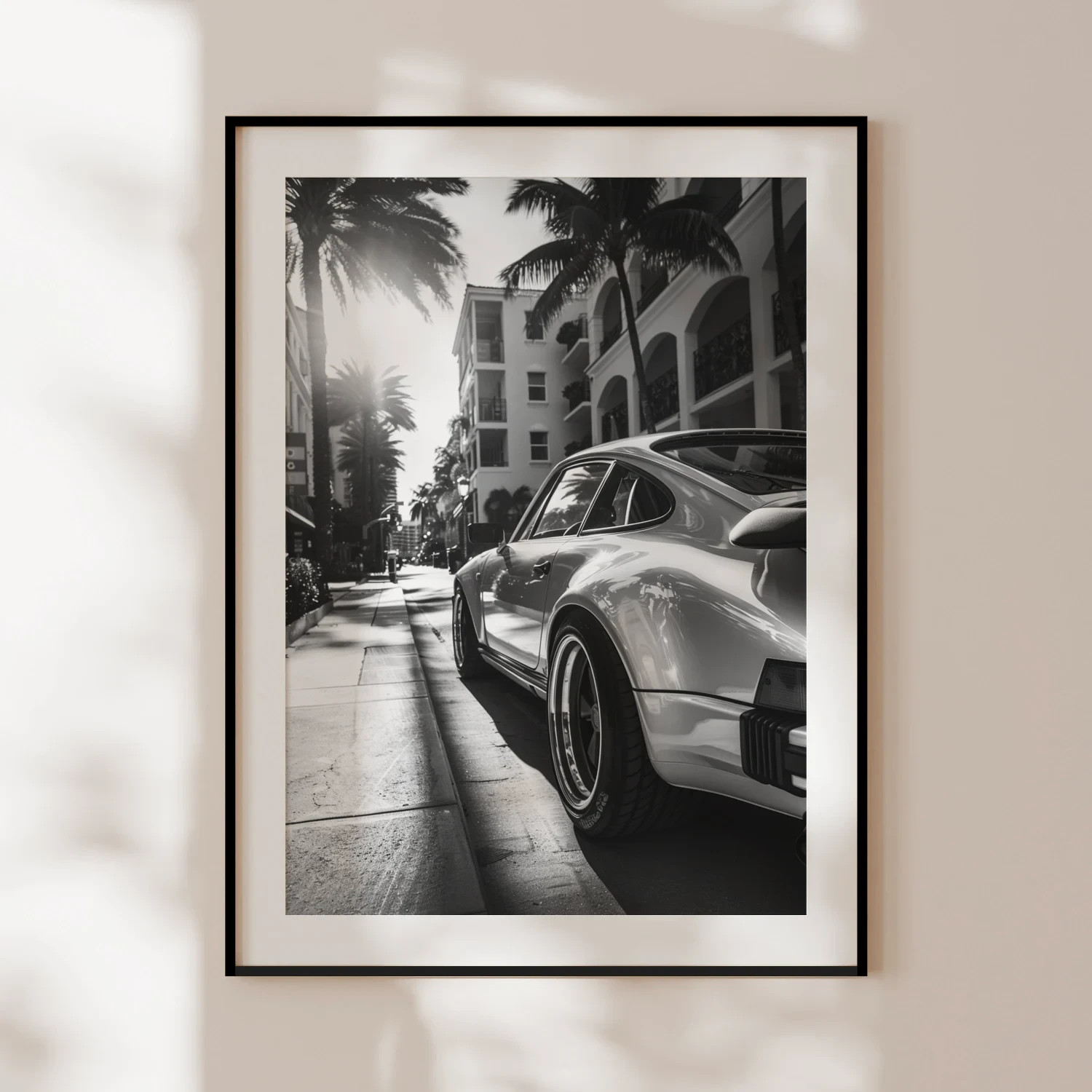 Vintage Porsche 911 Poster – Classic Car Wall Art Decor