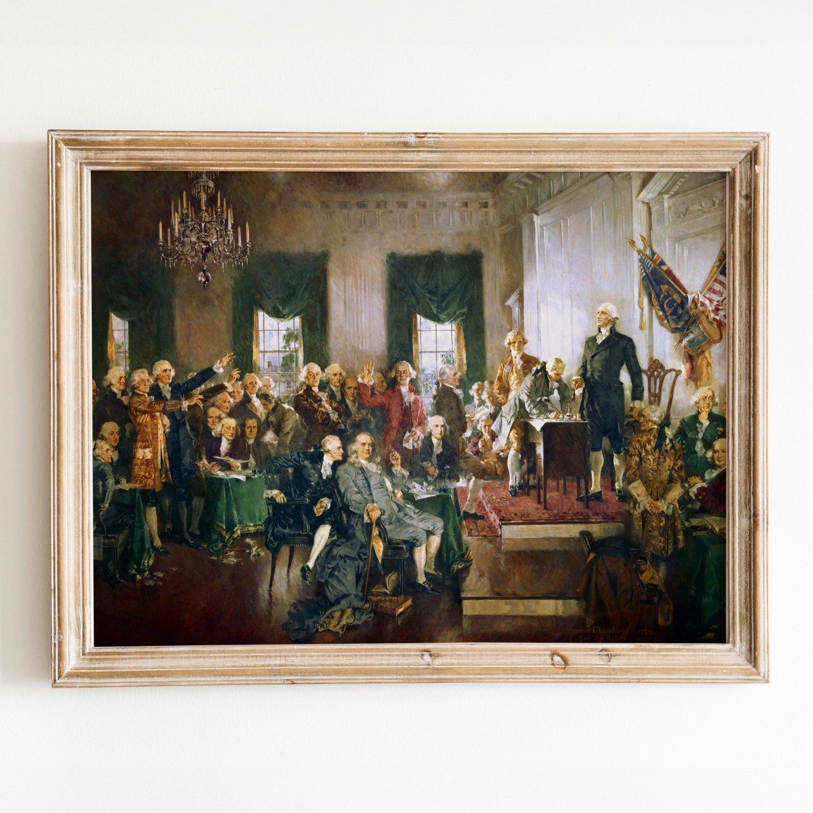 The Signing of the Constitution of the United States USA Wall Art Poster Print