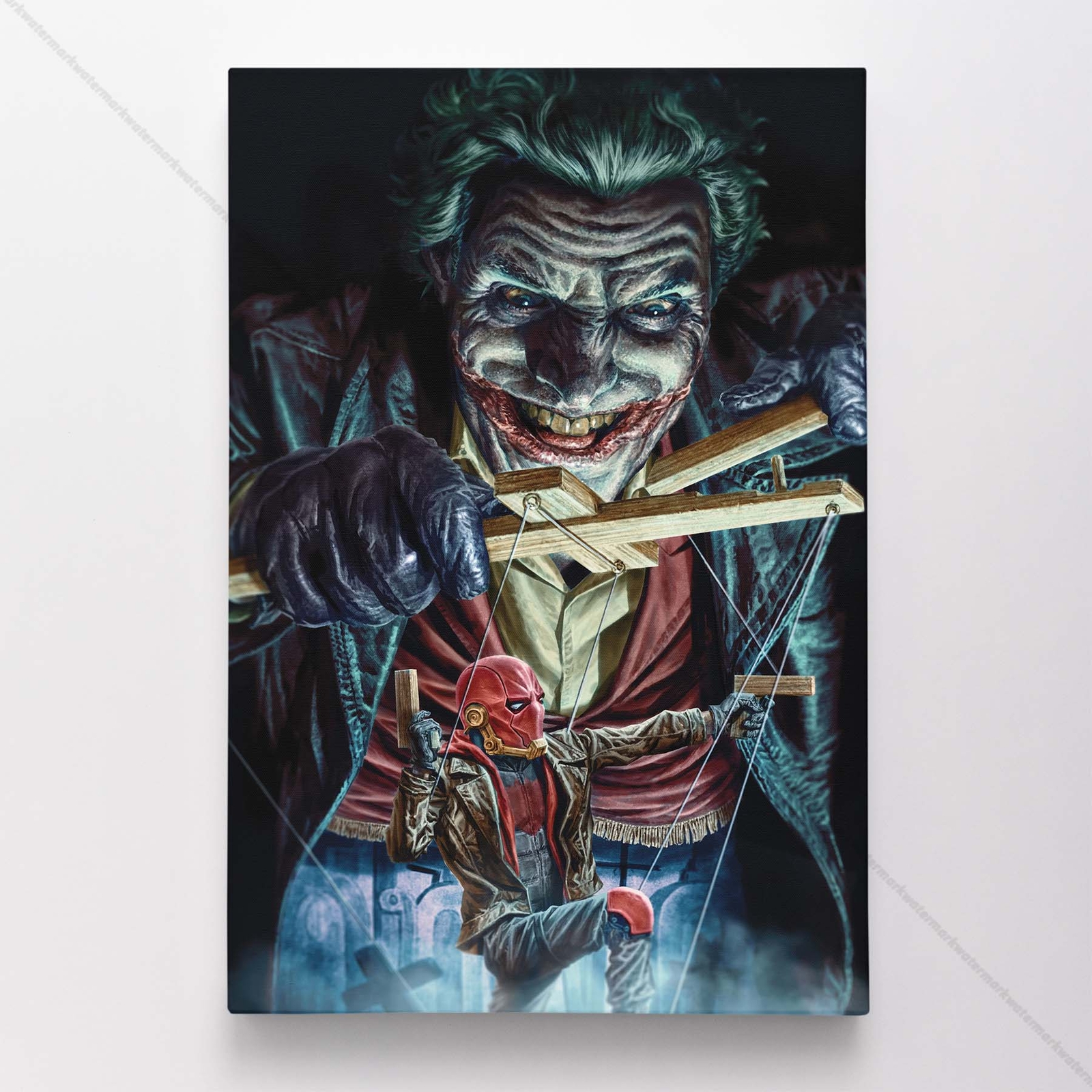 Joker Poster Canvas DC Man Who Stopped Laughing Comic Book Cover Art Print