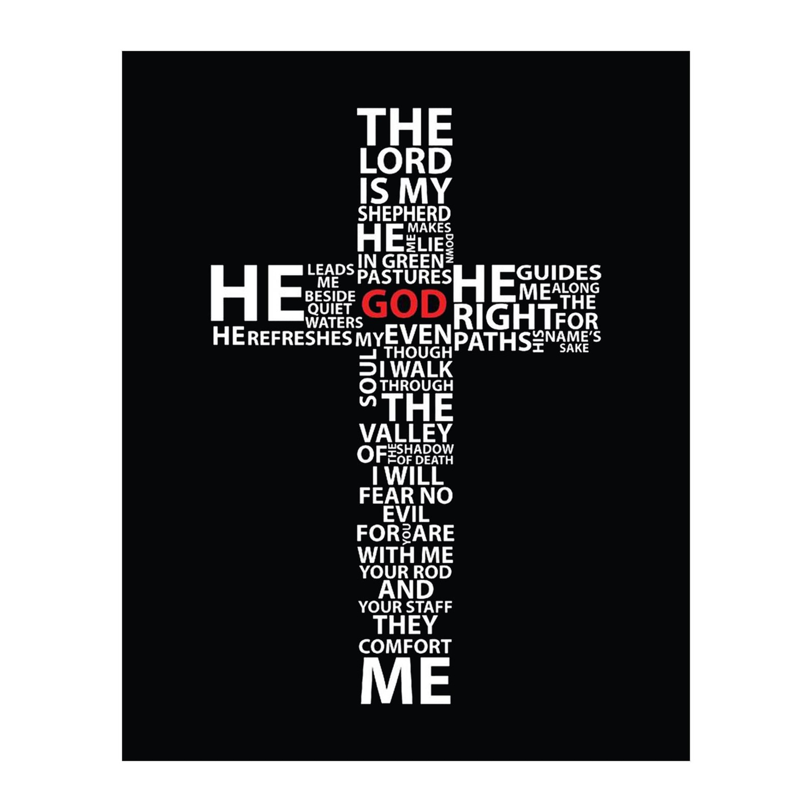 AMERICAN LUXURY GIFTS The 10″L x 8″W, Lord Is My Shepherd – 23rd Psalm
