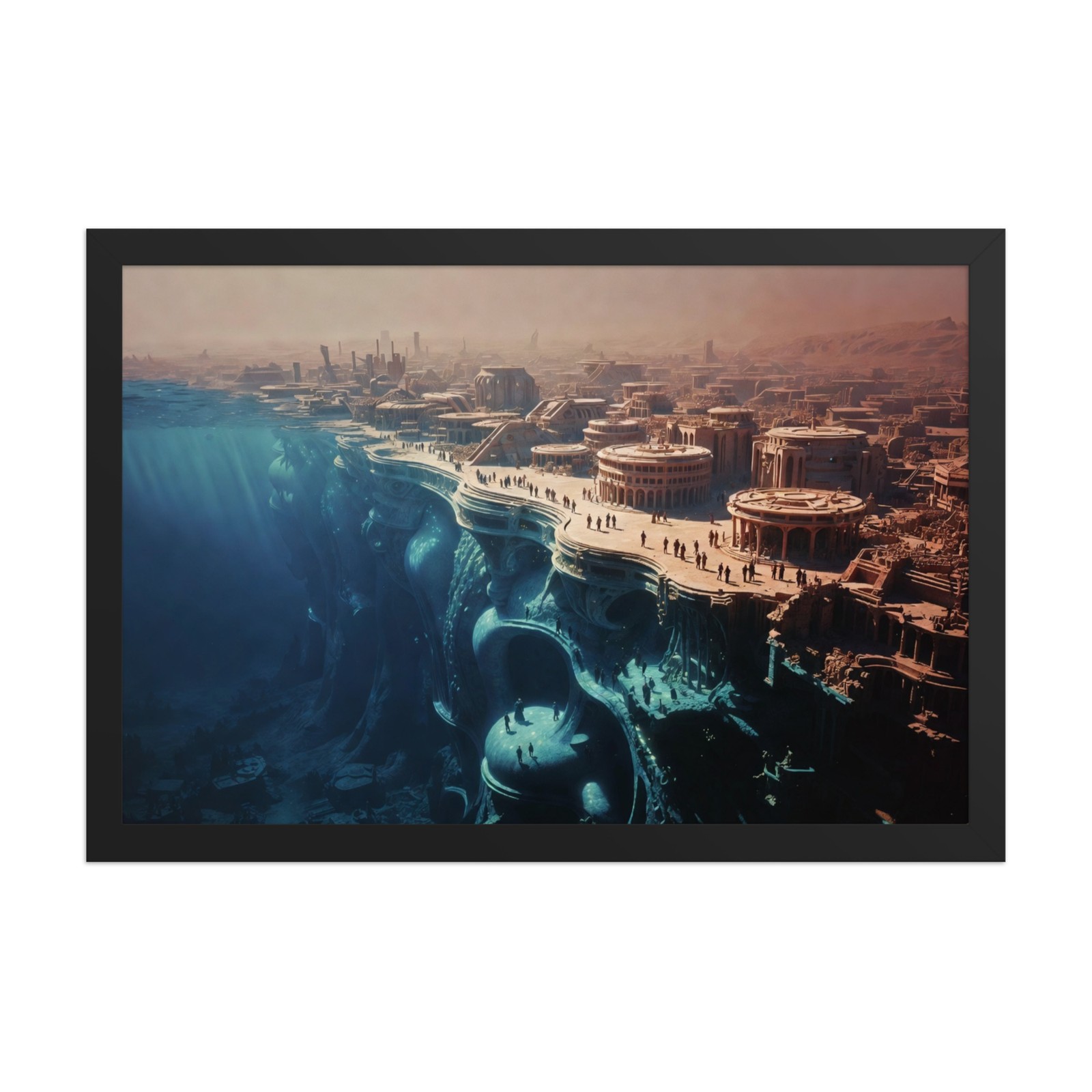 «The City That Exists in Two States» Surrealist Art
