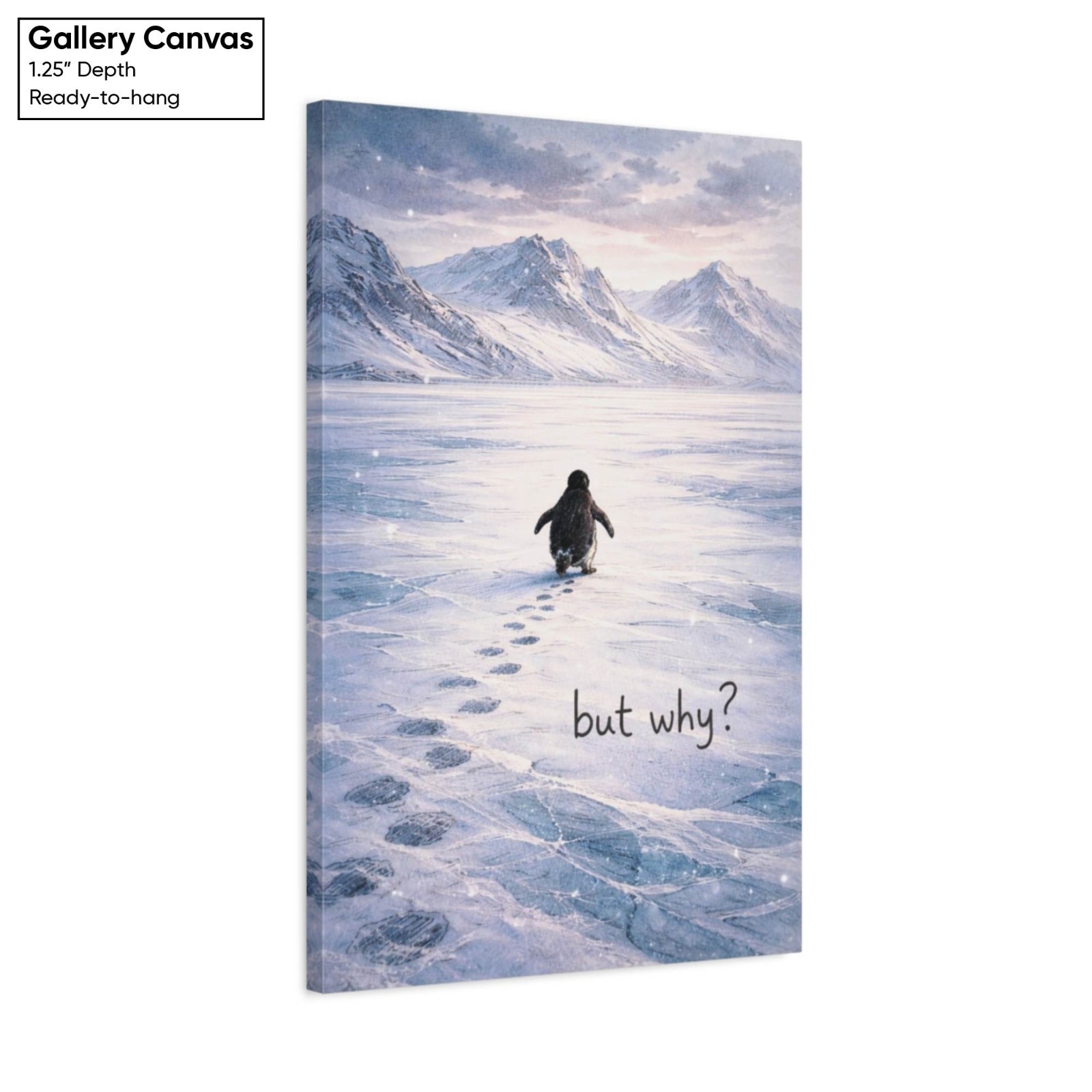 Nihilist Penguin But Why Canvas Print – Popular Poster – Large Wall Art