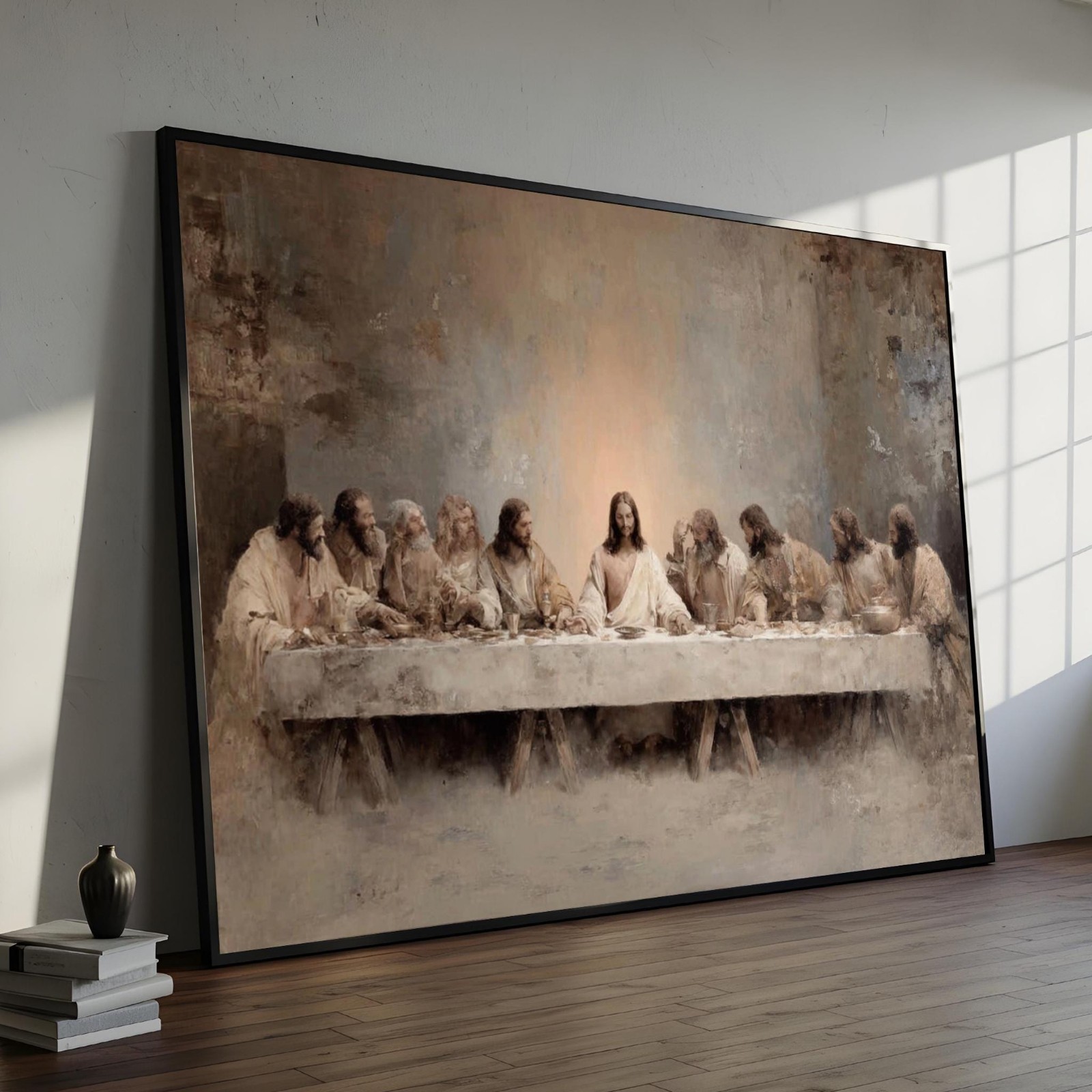 The Last Supper Canvas Art | Christian Wall Decor for Dining Room