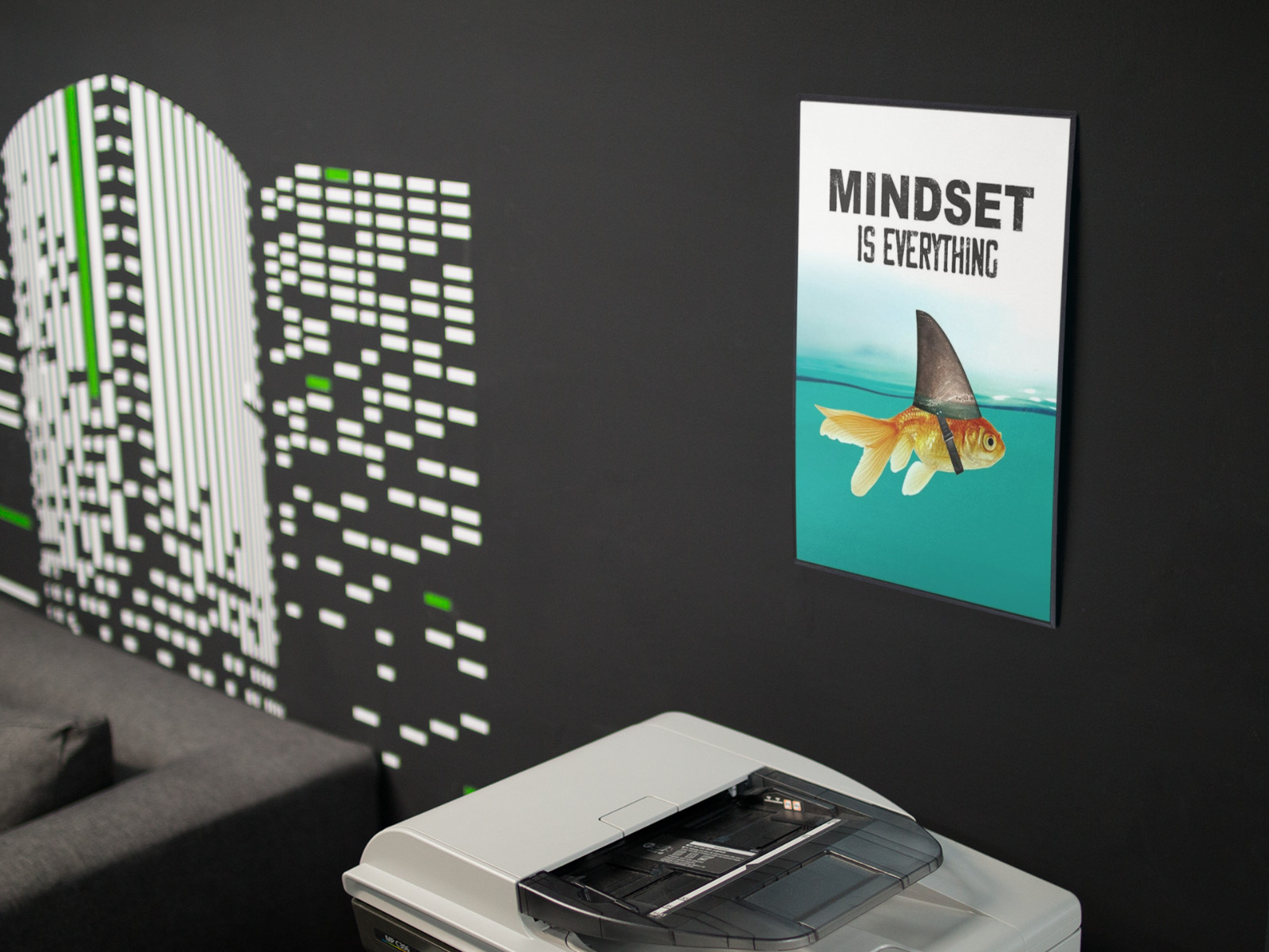 MINDSET is Everything Wall Vinyl ART Decal Poster Print Removable Adhesive