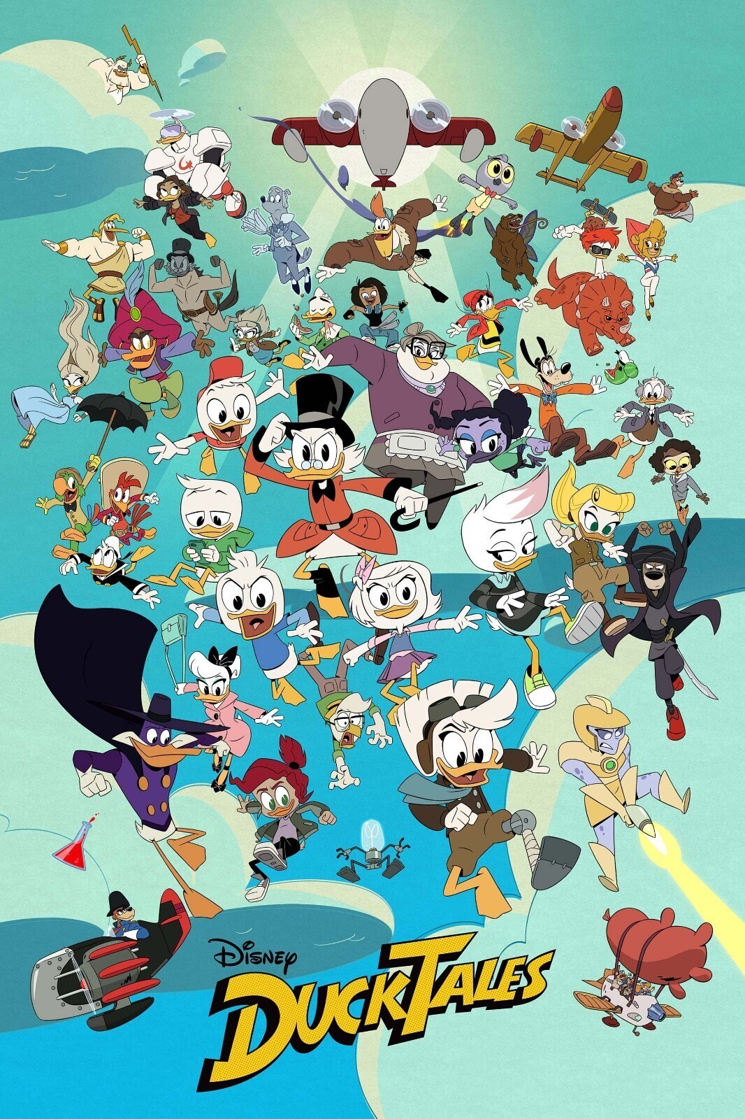 Disney DuckTales 2017 TV Series Premium Poster Full Cast Photo 8×10 11×17 13×19