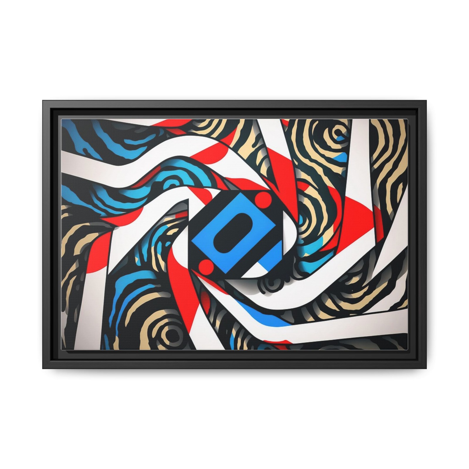 Abstract Art I Have No Idea Painting Floating Framed Canvas Art, made USA
