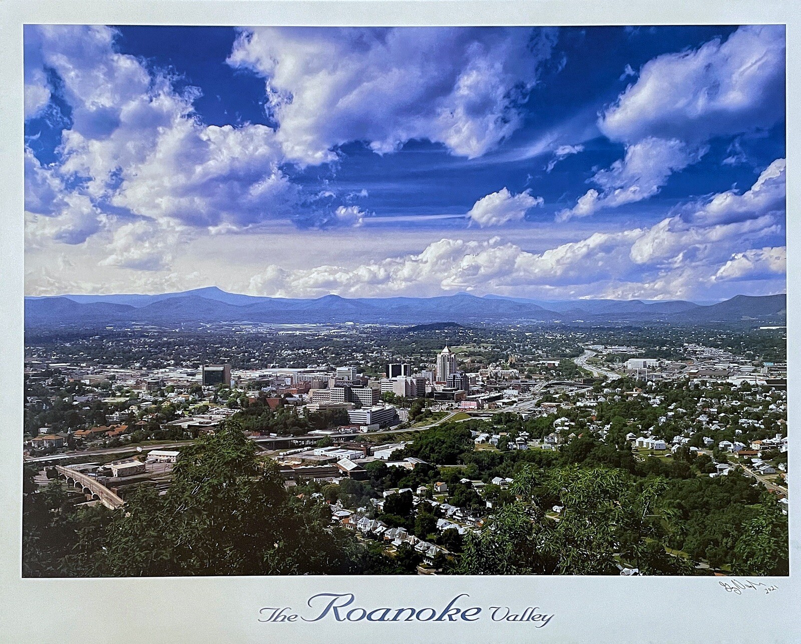 Poster of Roanoke City. 24X30 taking by a Award Winning Photographter.