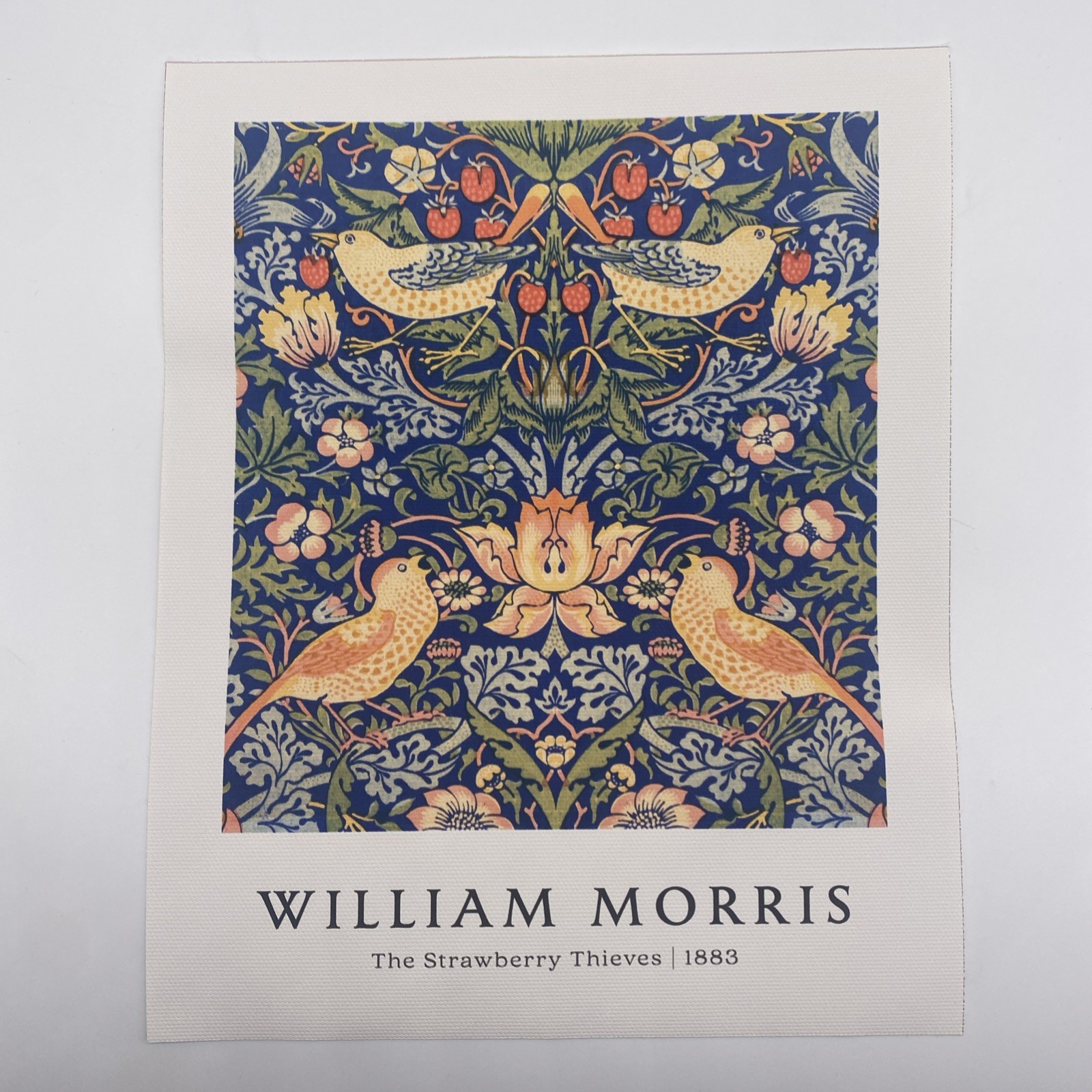 William Morris The Strawberry Thieves Canvas Print Poster Unframed 10 x 8