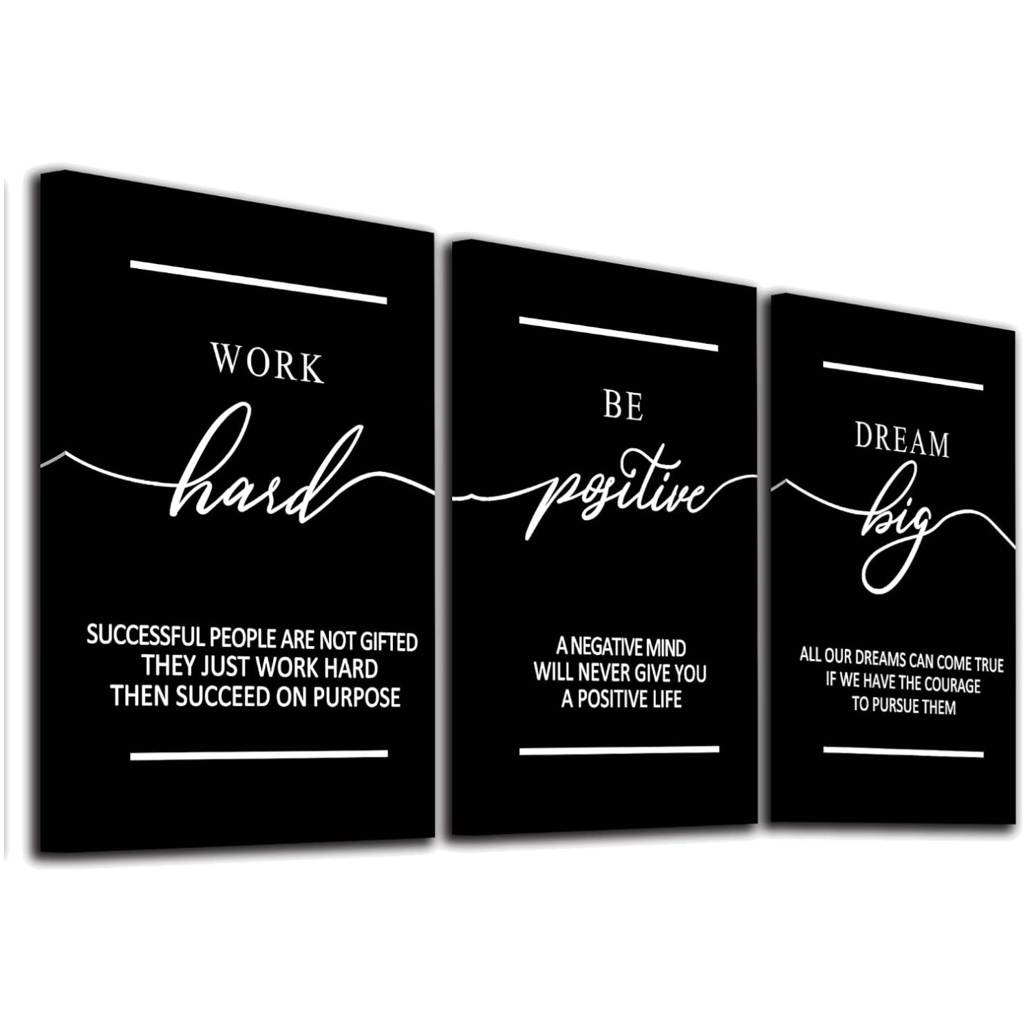 Modern Motivational Quotes Canvas Prints – Office Wall Decor