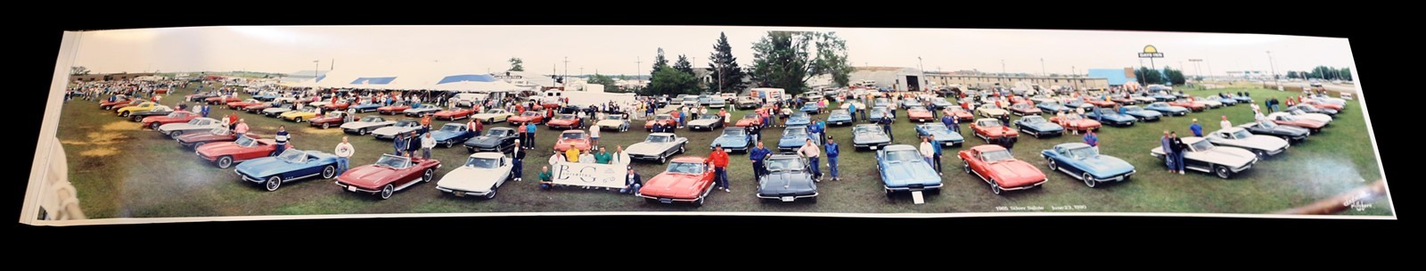 1965 Corvette Silver Salute 1990 (25th Anniversary) Panorama Poster Photo